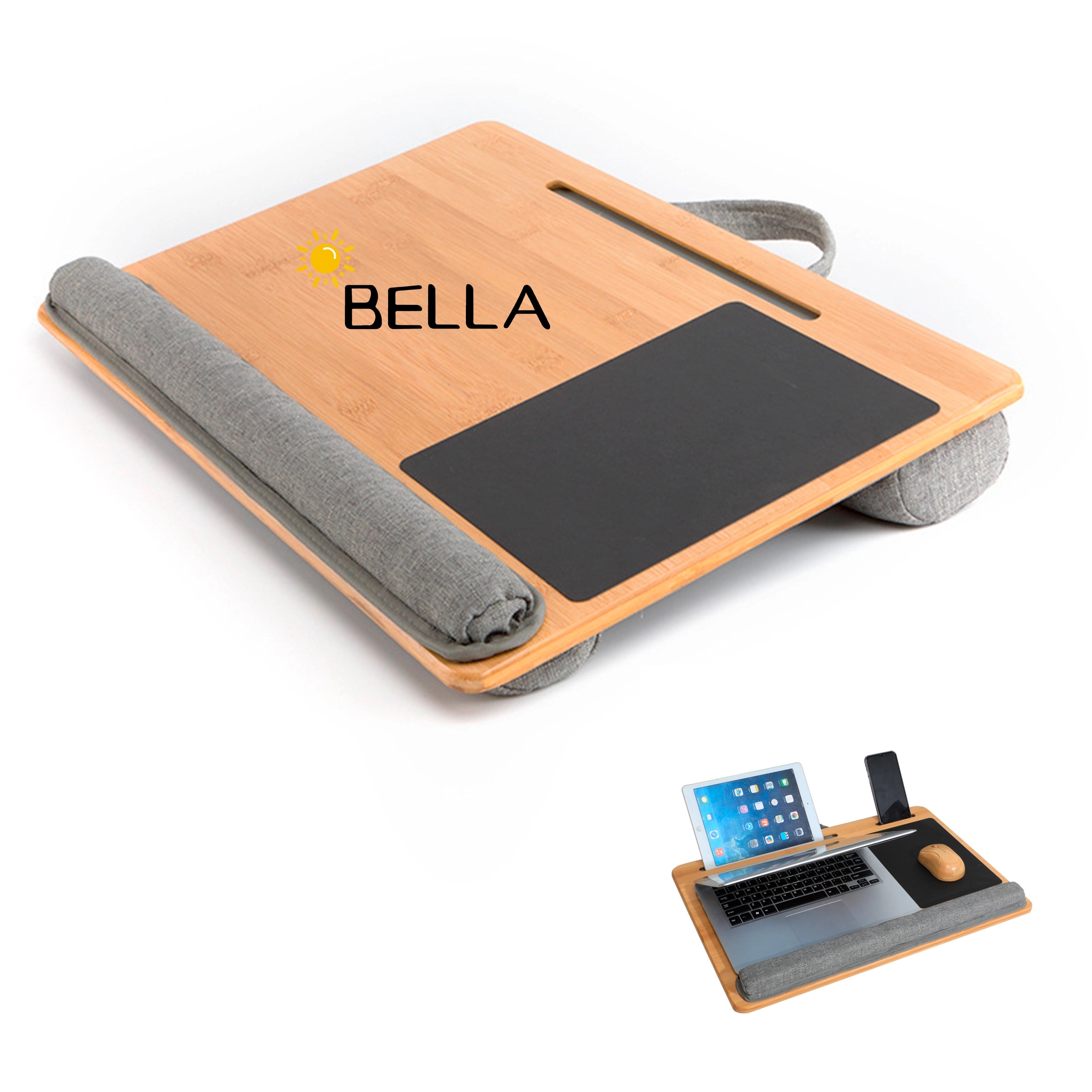 17 Inches Laptop Desk With Built In Mousepad & Wrist Pad 1