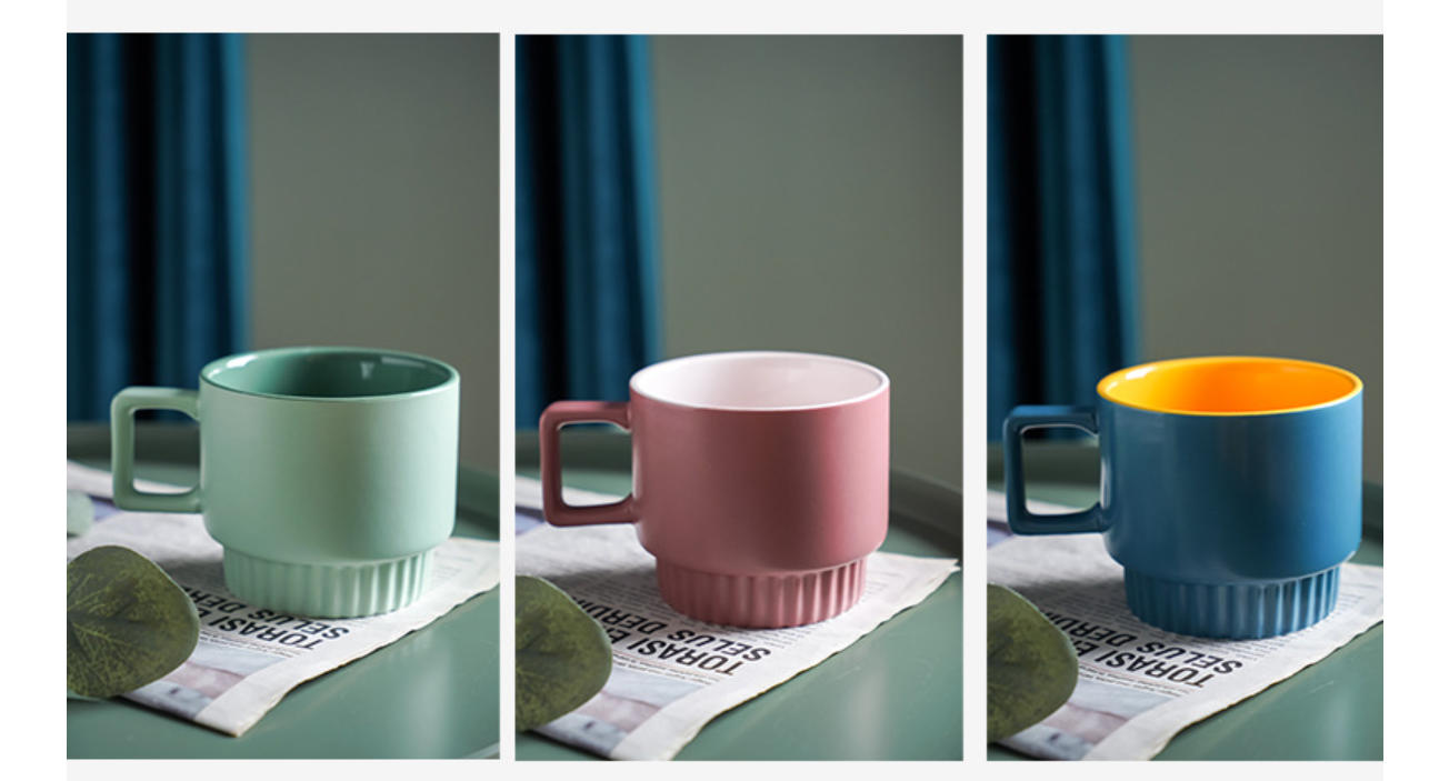Ceramic Mark Stacking Cups 3