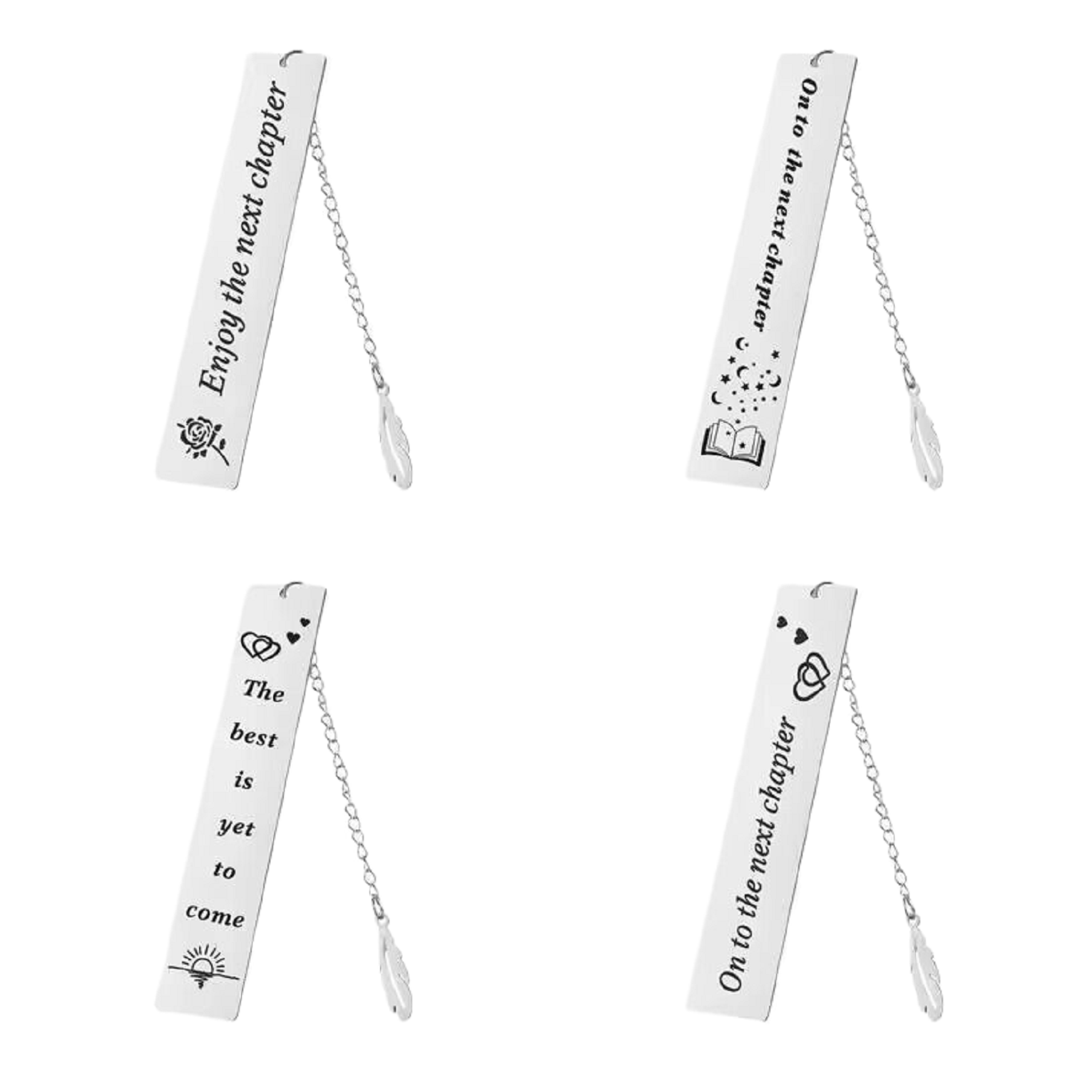 Metallic Stainless Steel Bookmark 10