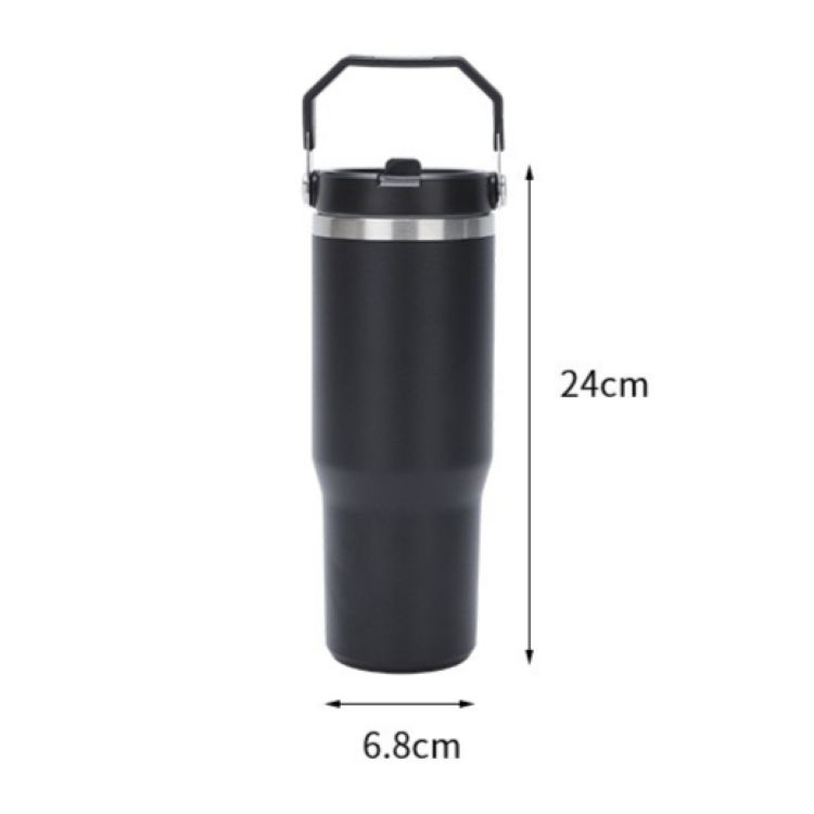 40oz Travel Vacuum Tumbler With Handle 2