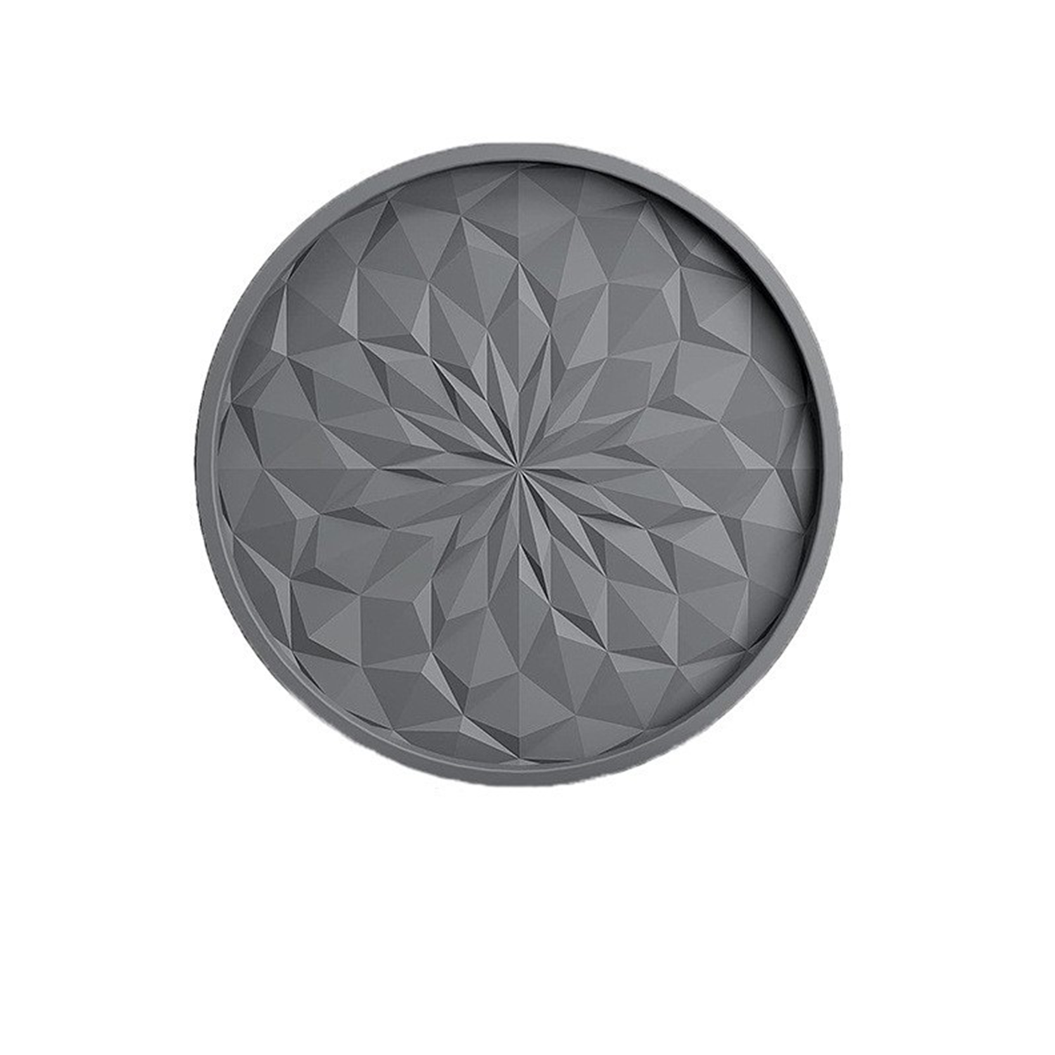 6 Pack Thick Non Slip Silicone Coasters Set w/ Holder 6