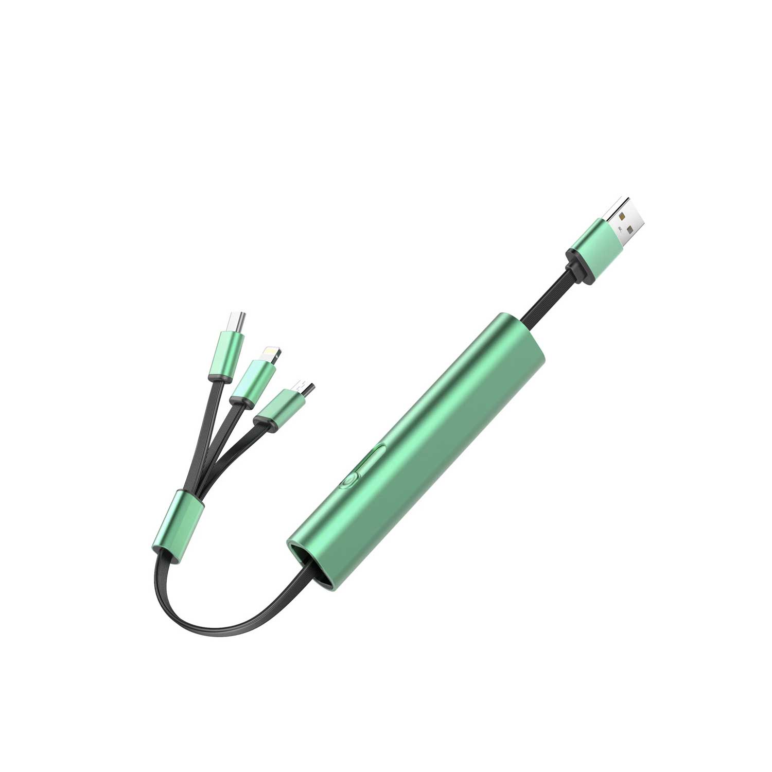 3-in-1 Retractable Charging Cable w/ Logo 4