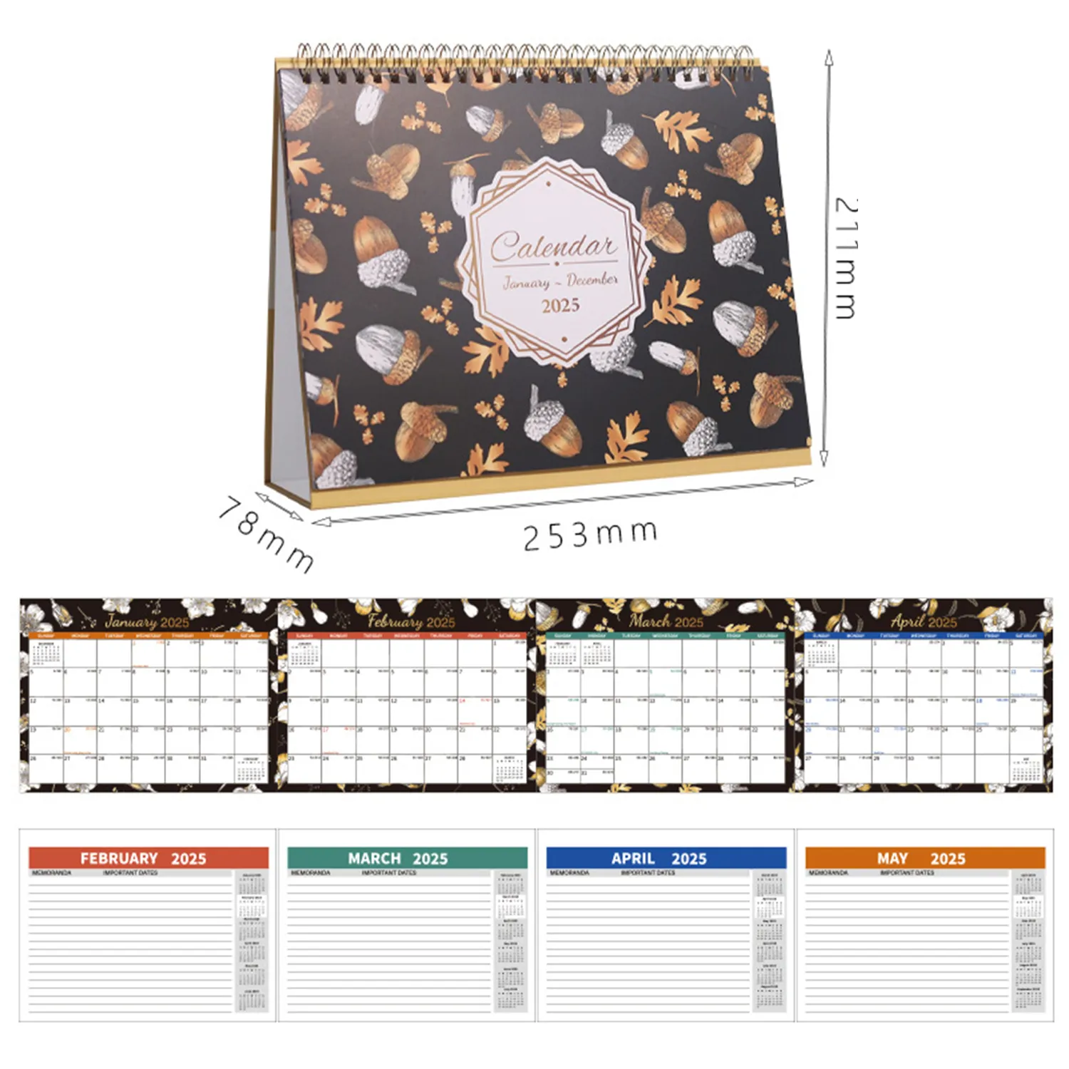 2025 Flower Page-Turning Calendar 5