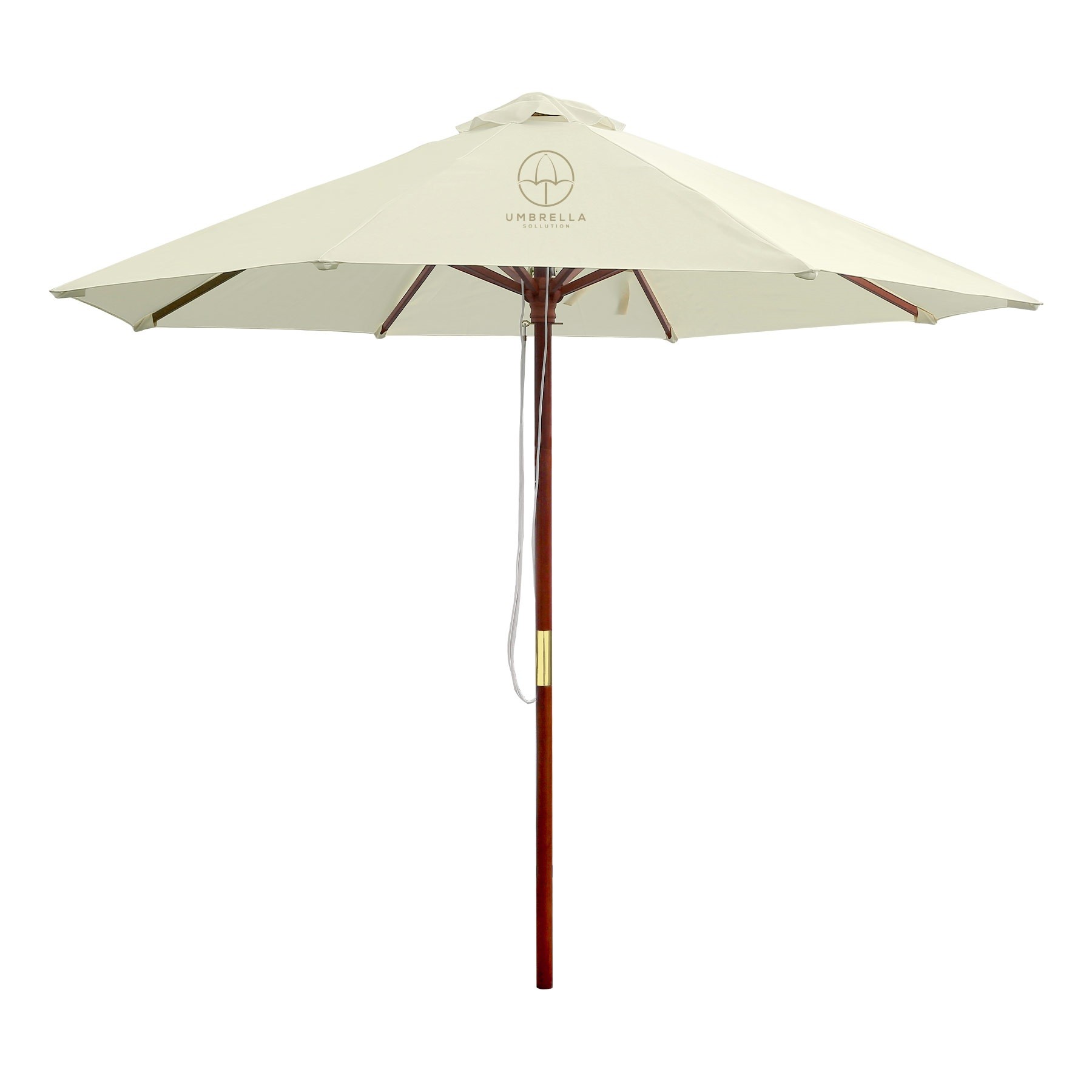 9' Wood Patio Custom Umbrella 2