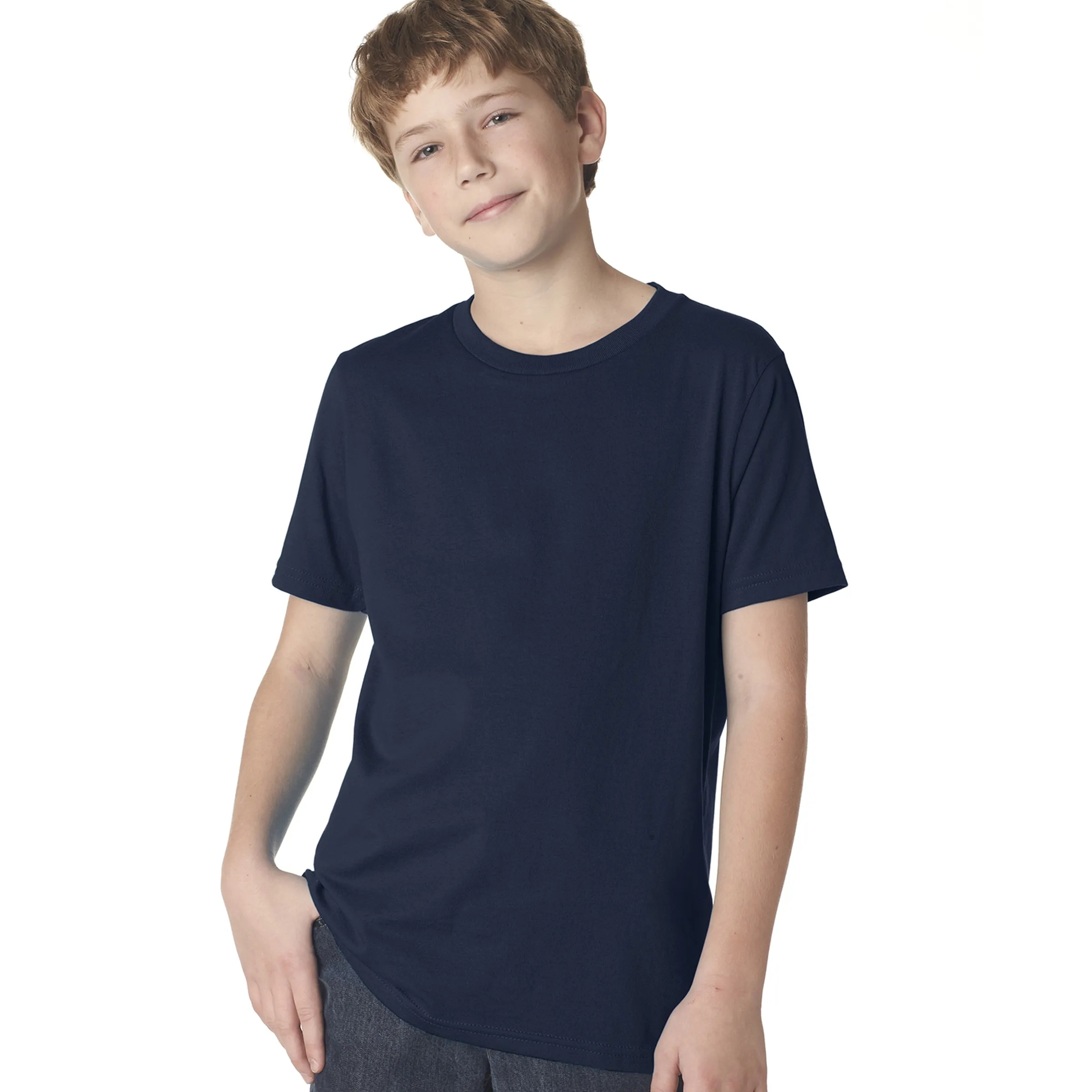 Next Level Youth Boys' Cotton Crew 7