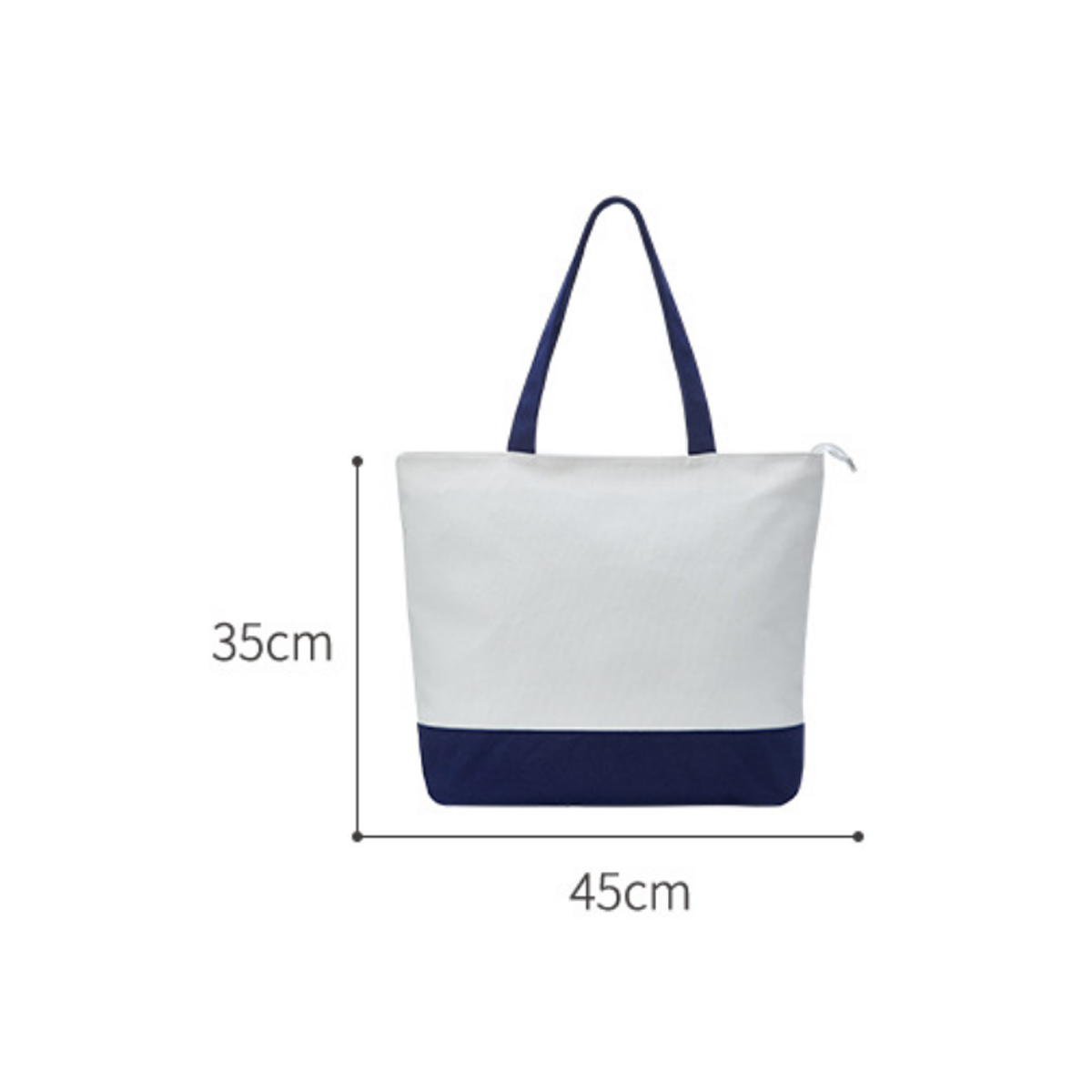 Canvas Tote Bag with Contrast Base, custom tote bag with logo imprint 3
