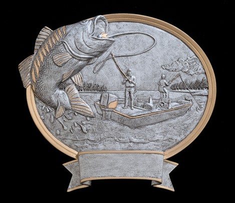 8" Bass Fishing Legend Plate 1