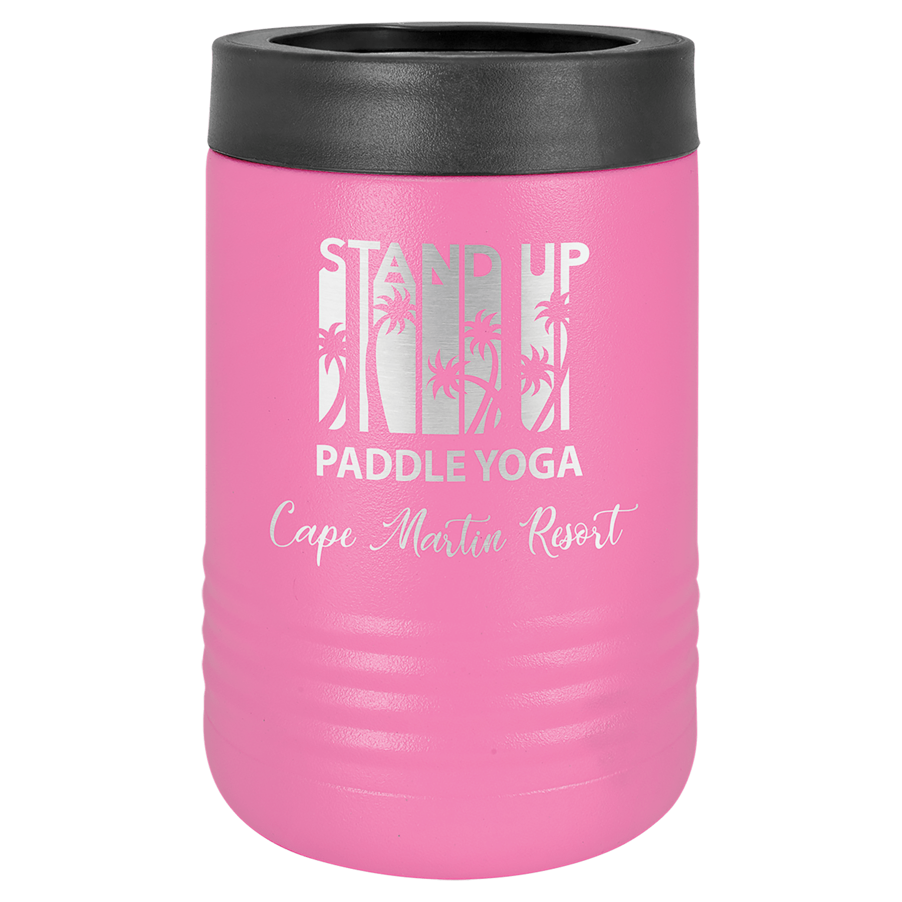 Pink Laser Engraved Polar Camel Beverage Holder 2