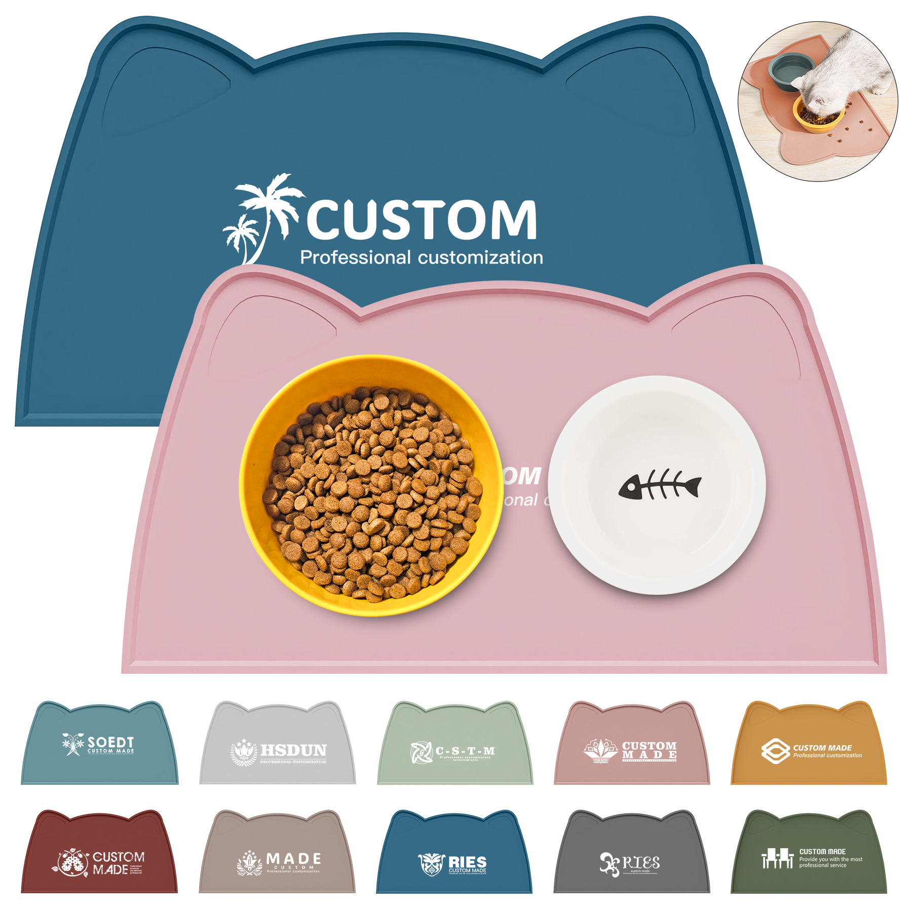 Silicone Pet Food Placemat 6
