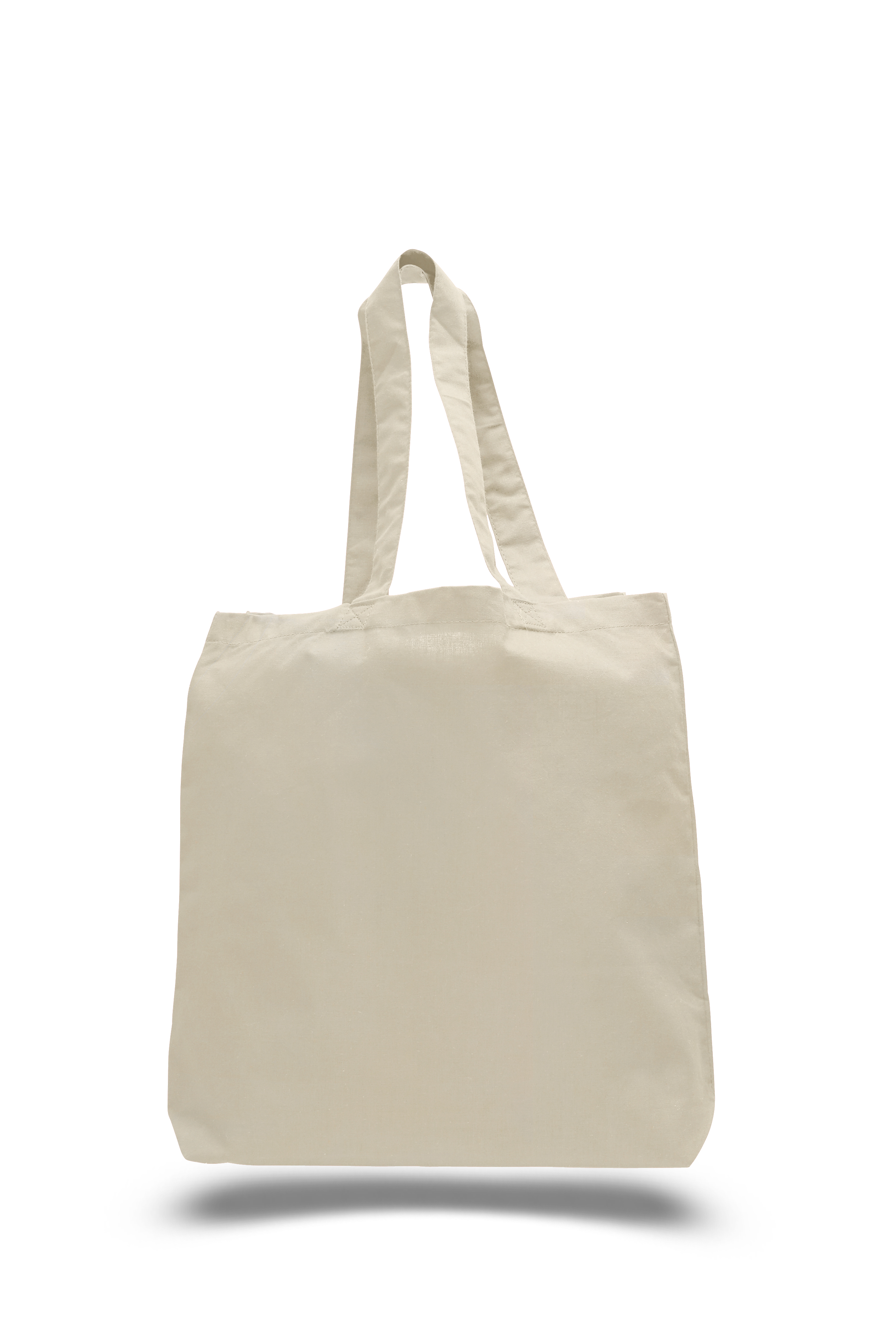 Economical Cotton Tote Bag with Bottom Gusset - Natural, custom tote bag with logo imprint 2