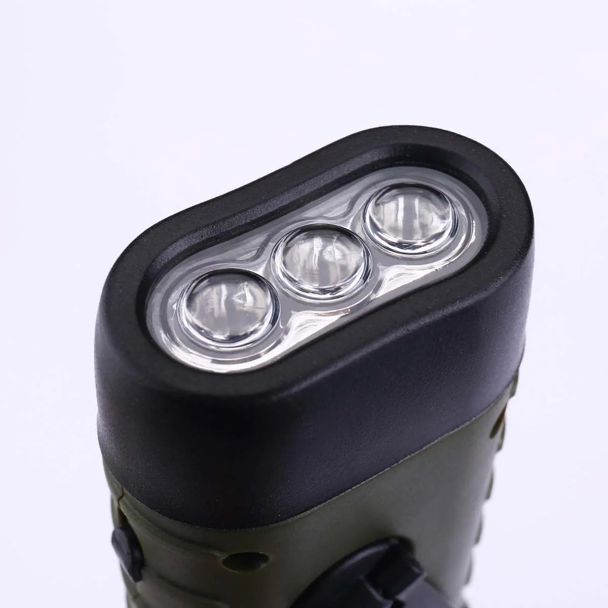 Portable LED Multifunction Solar Hand Crank Flashlight 4
