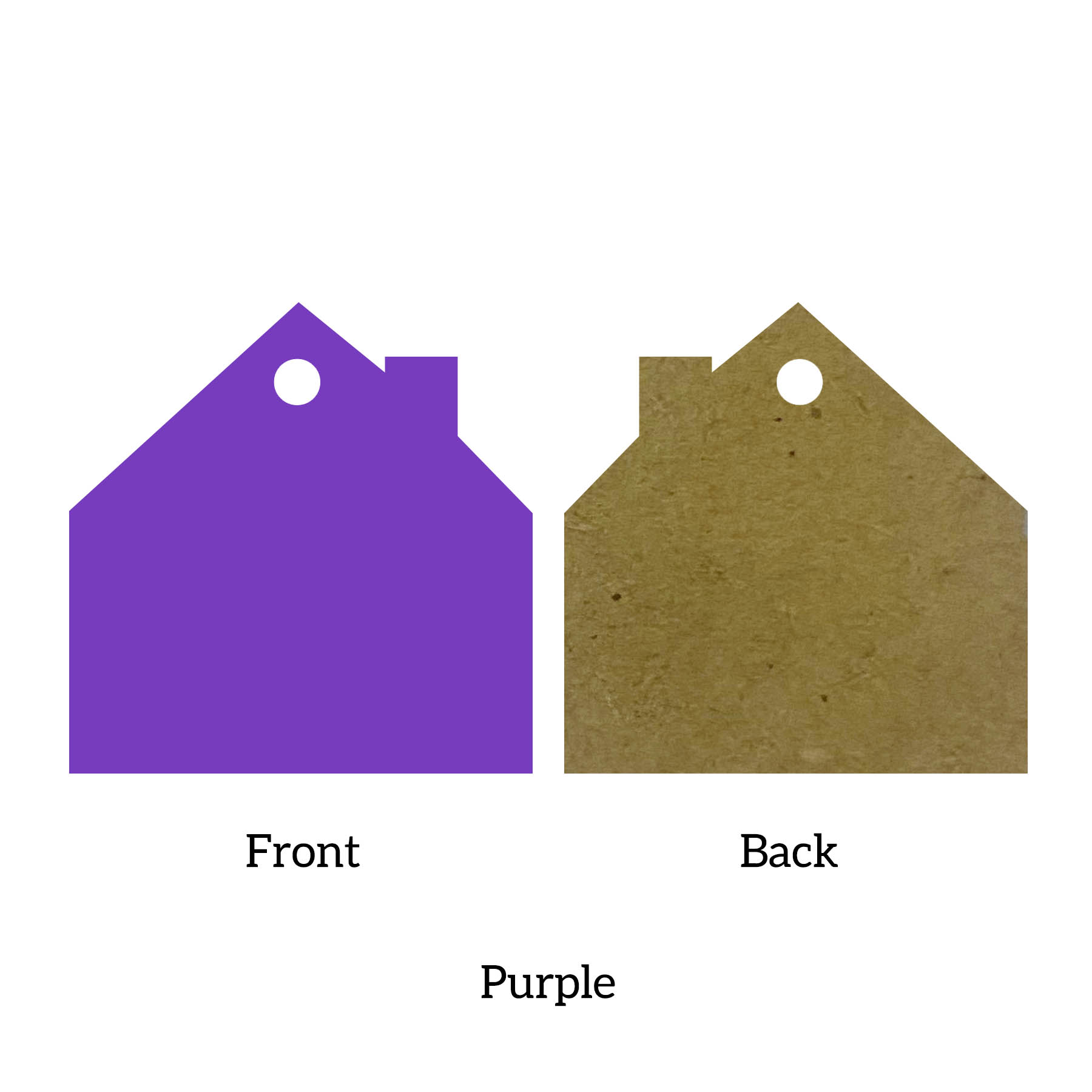 Free Shipping Solid Color Christmas Ornament - House 14