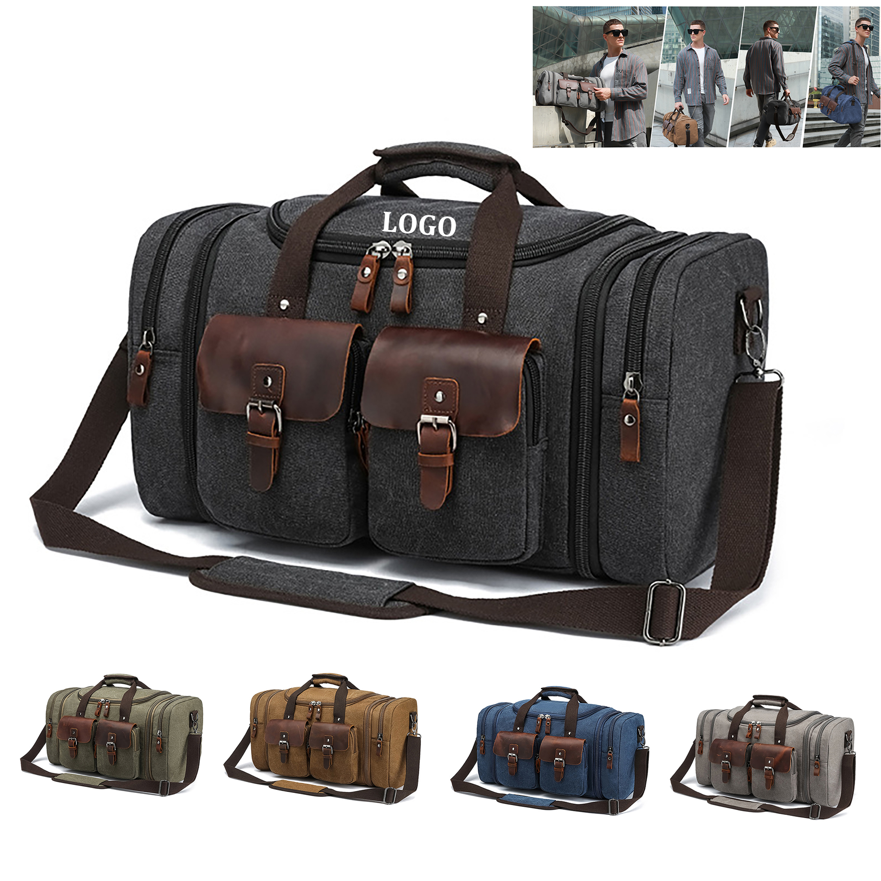 Waxed Canvas Travel Bag 4