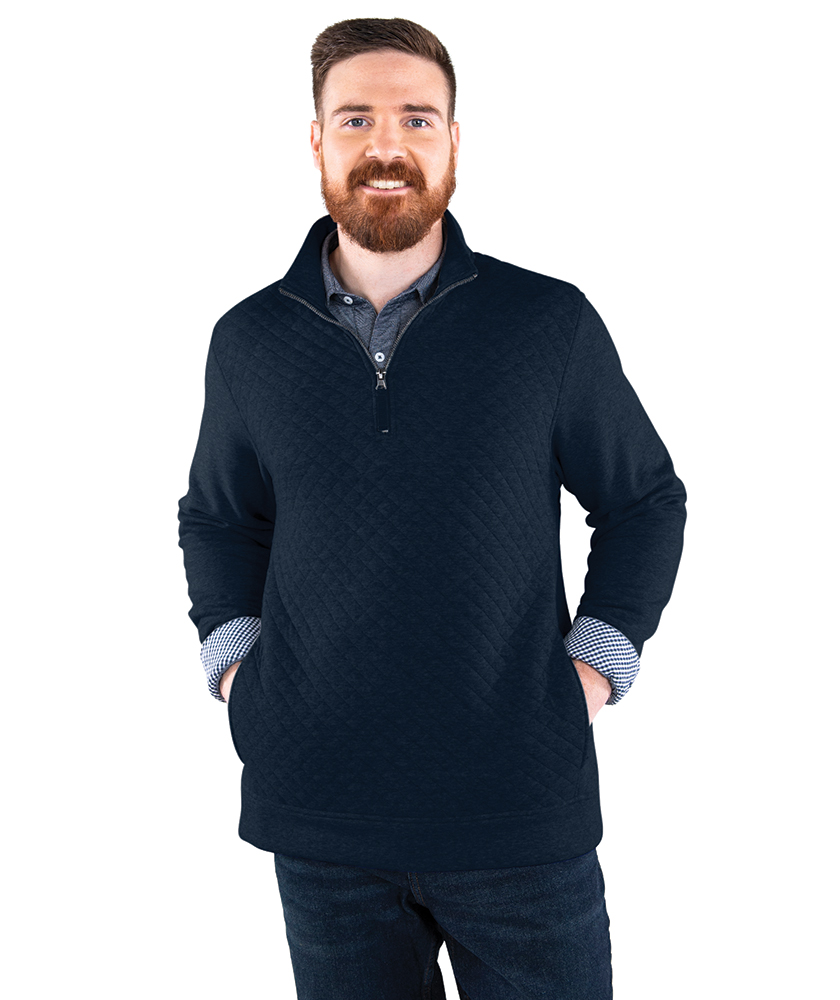 Men's Franconia Quilted Pullover, custom hoodie or sweatshirt with logo imprint 52