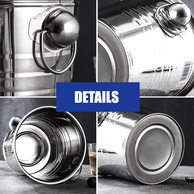 5 Quarts Stainless Steel Champagne Bucket 3