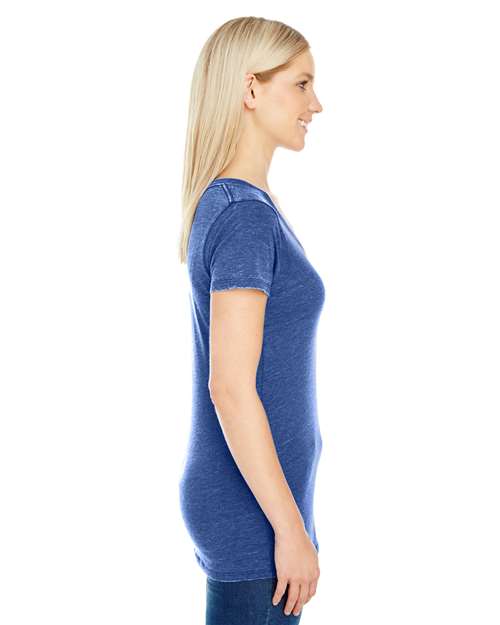 Women's Vintage Dye V-Neck T-Shirt - 208B 9