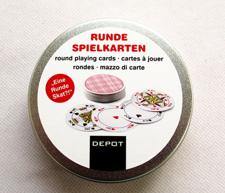 Custom shaped playing cards in plastic box 2