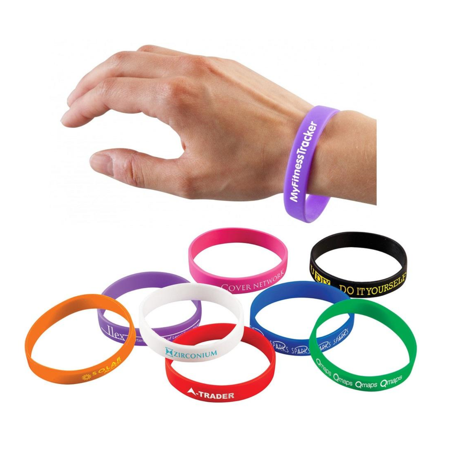Pvc Custom Bracelet - 2D One Sided Design 2
