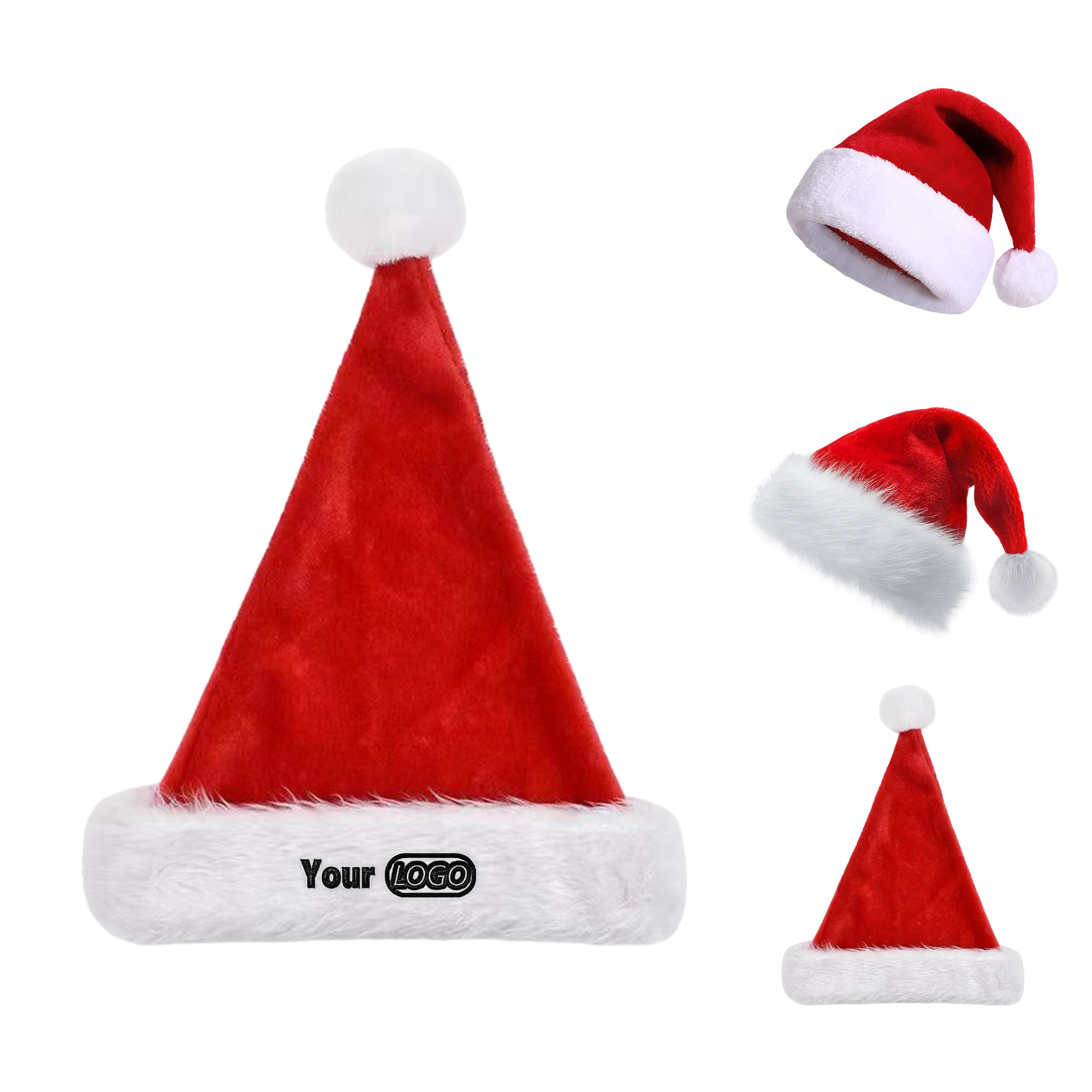 Personalized Velvet Christmas Hat 2
