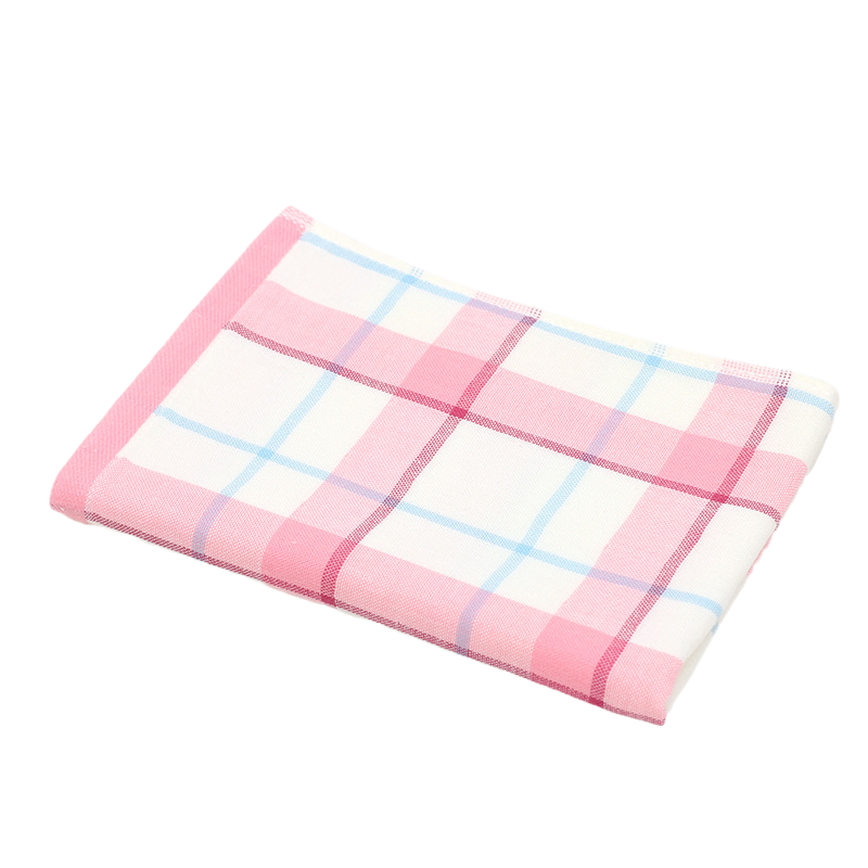 Custom Gift 100% Cotton Soft Plaid Hand & Face Towel 14