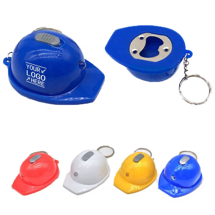 Flashlight Helmet Keychain Bottle Opener 1