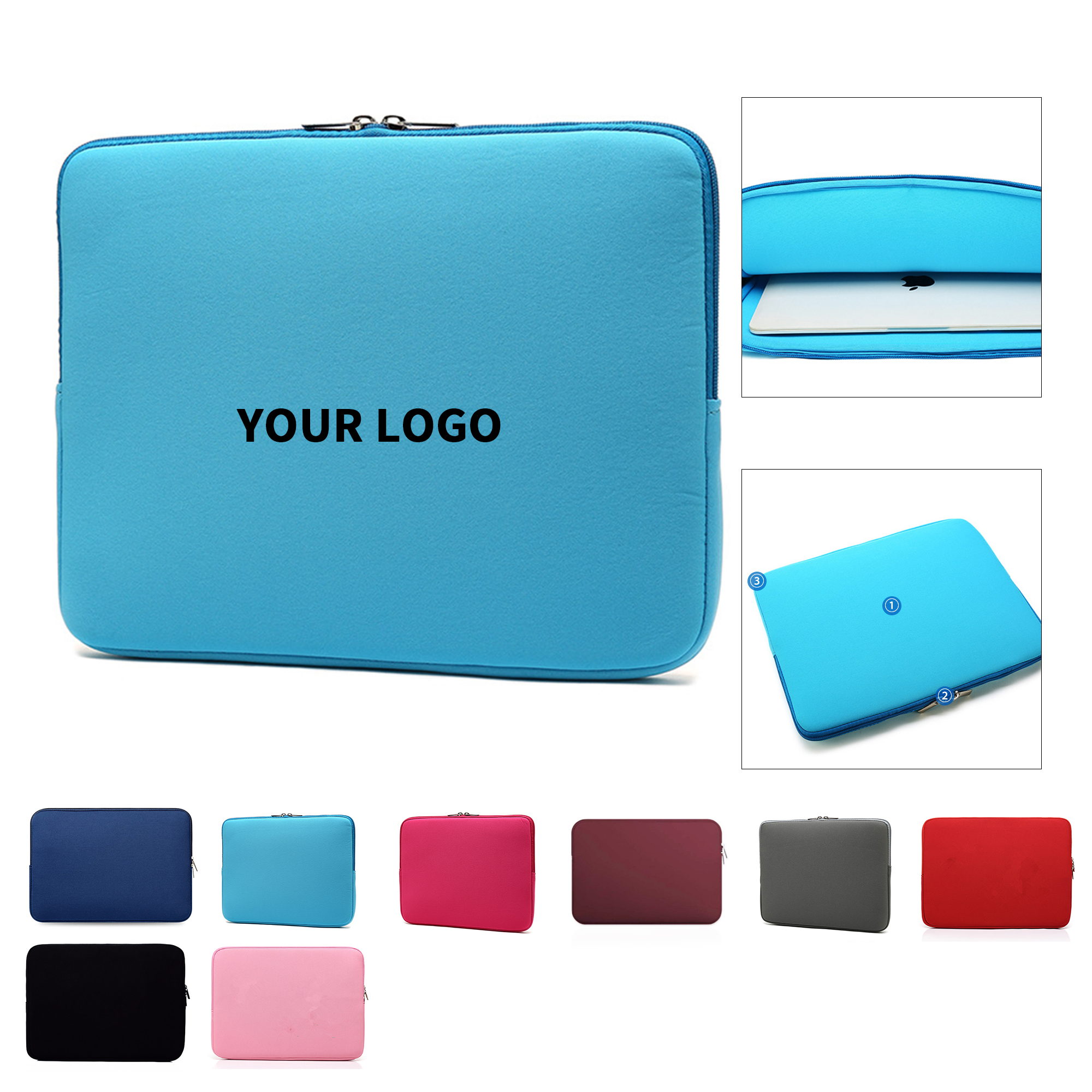 Laptop Sleeve 15.6" With Zip Closure 5