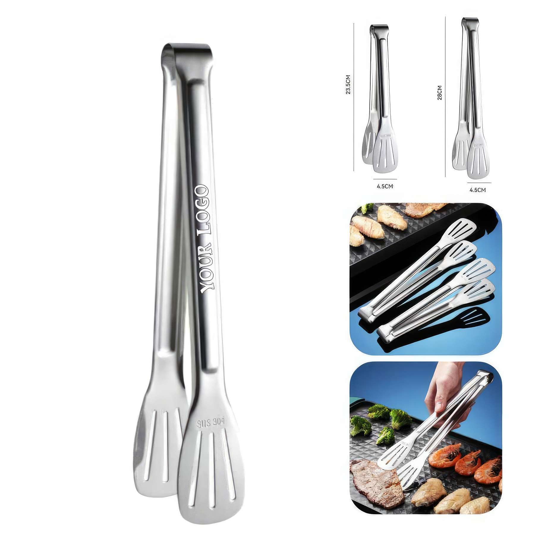 Stainless Steel Kitchen Tongs 2