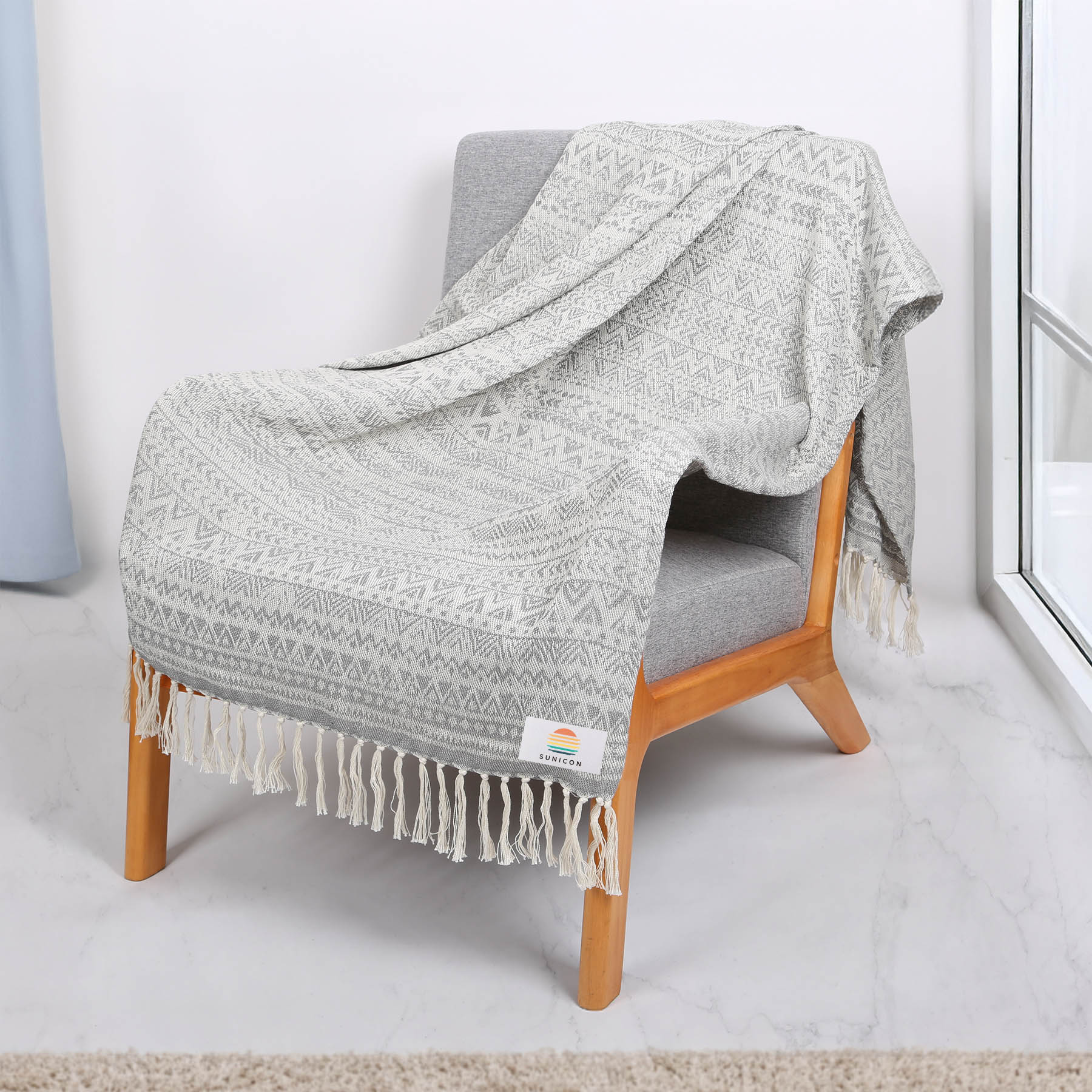 ReGen rPET Woven Throw Blanket-Beacon