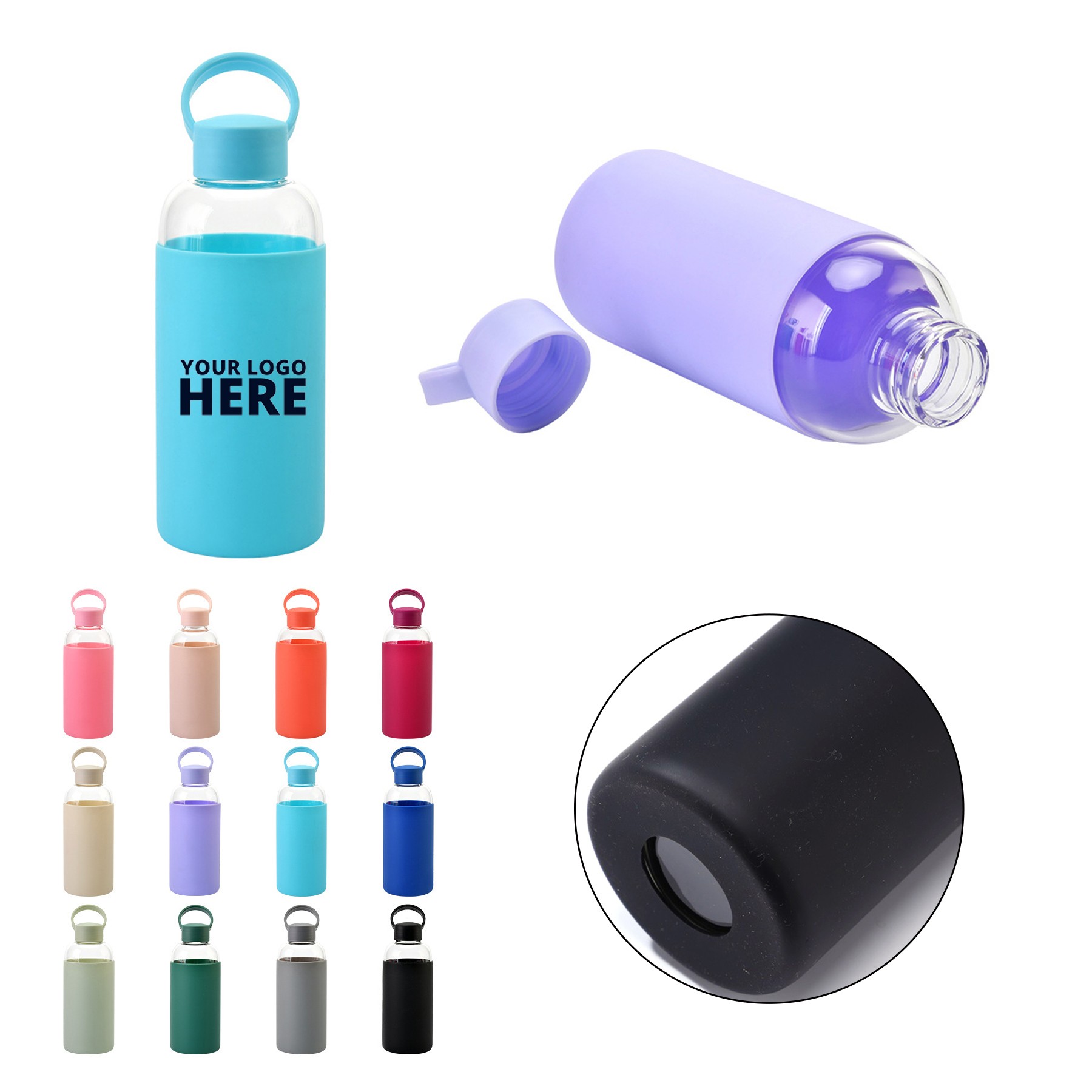 Glass Water Bottle