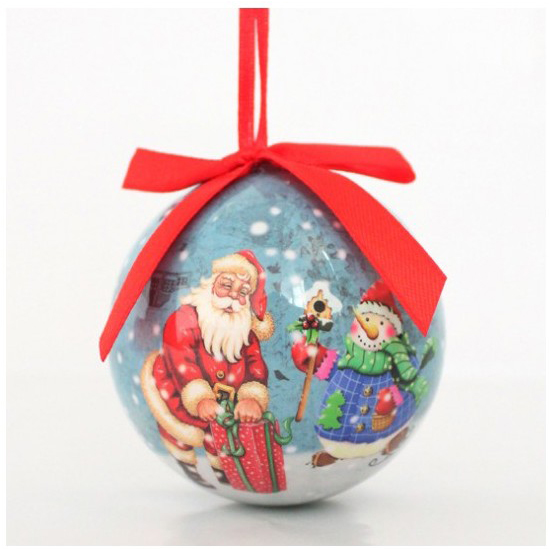 Printed Christmas Glass Ball 2