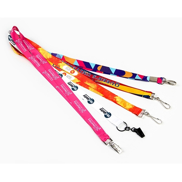 1/2" Lanyard with Double Bulldog Clip Linename(s): Promotion 1