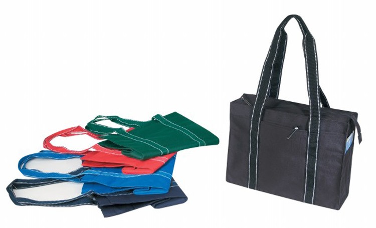Poly Zippered Tote Bag, custom tote bag with logo imprint 2