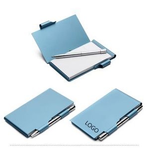 Pocket Aluminum Memo Pad Holder With Ballpoint Pen 11