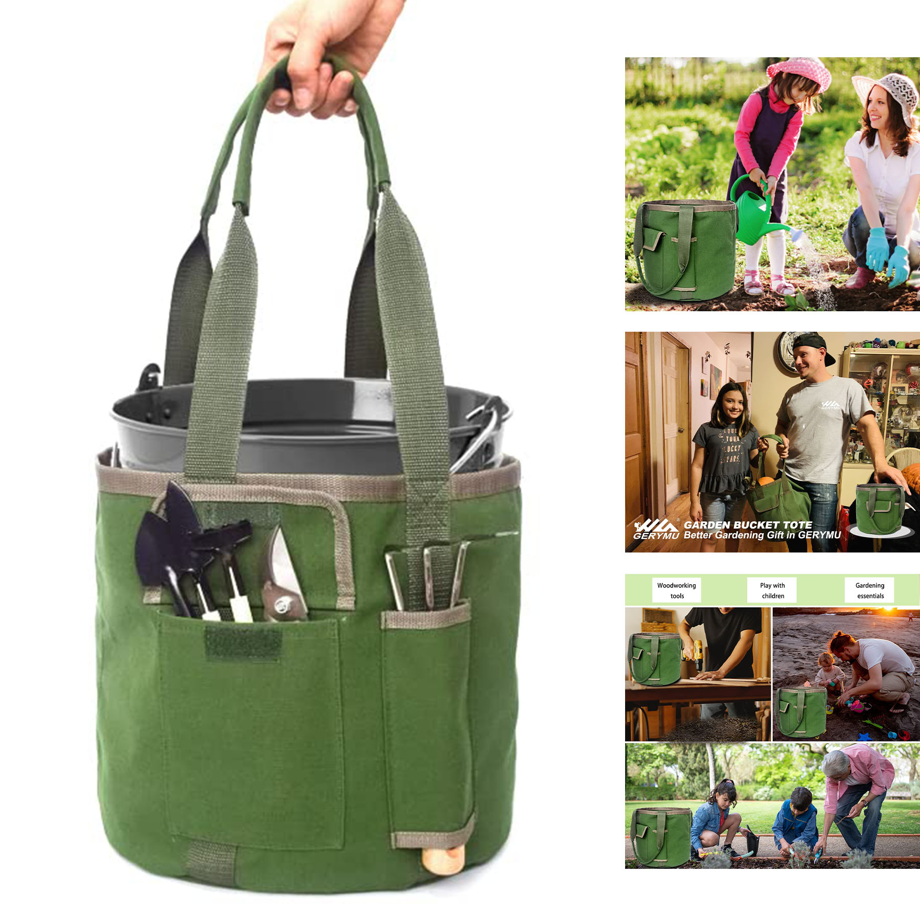 Garden Tools Bucket Bag