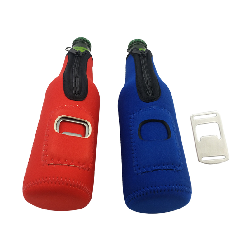 Beer Bottle Can Coolers with Opener, custom koozie with logo imprint 5