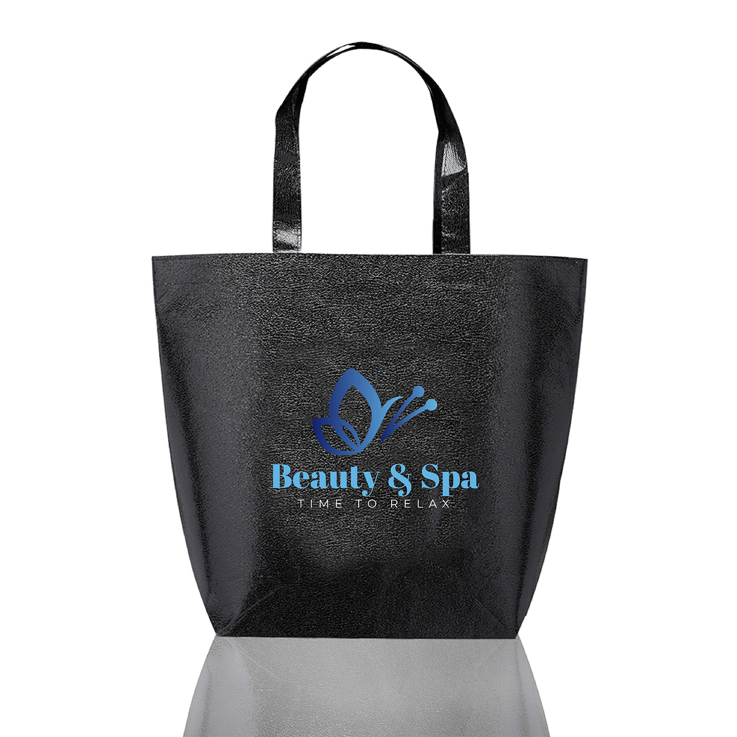 Opulent Non-Woven Metallic Tote Bag (1 Color Imprint) 5