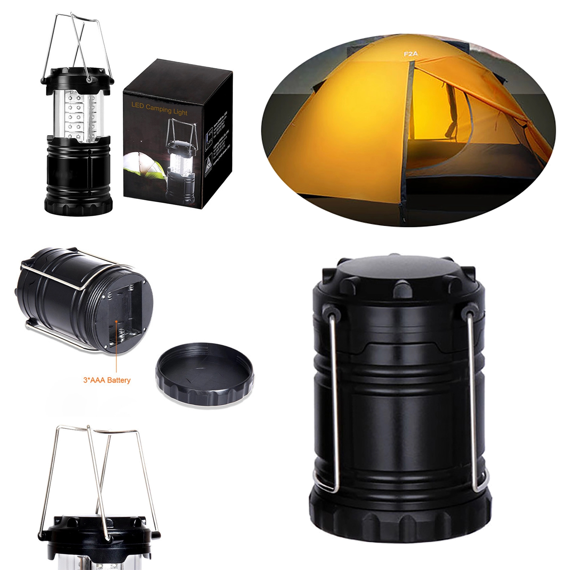 Battery Powered LED Camping Lantern 4
