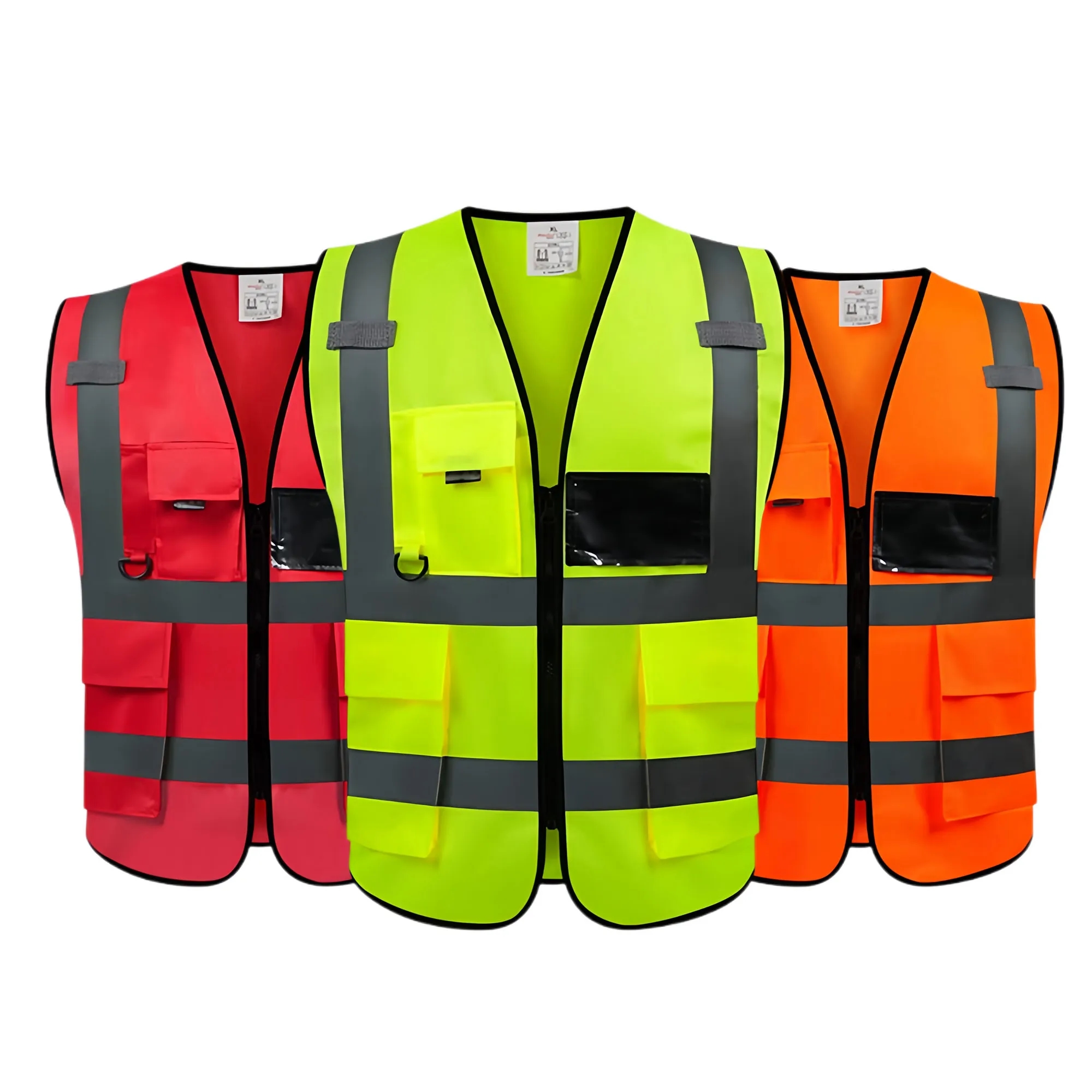 High Visibility Multi Pocket Reflective Vest For Outdoor 3
