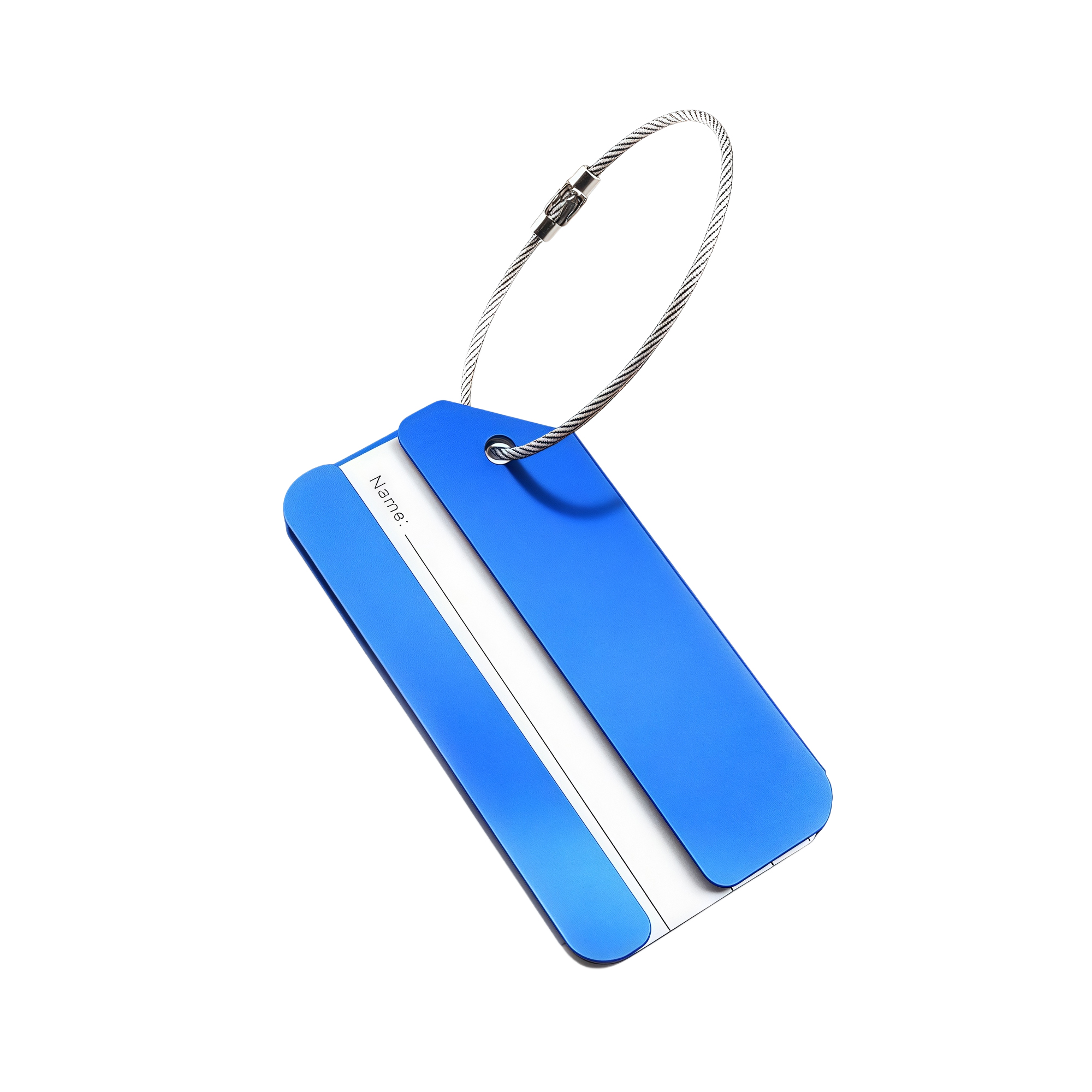 Durable Aluminum Luggage Tag for Travel - Lightweight 4