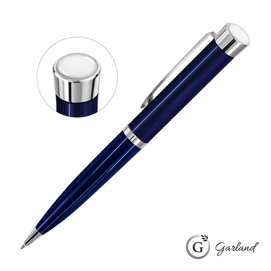 Garland® Executive Custom Color Ballpoint Twist Pen - Chrome 3