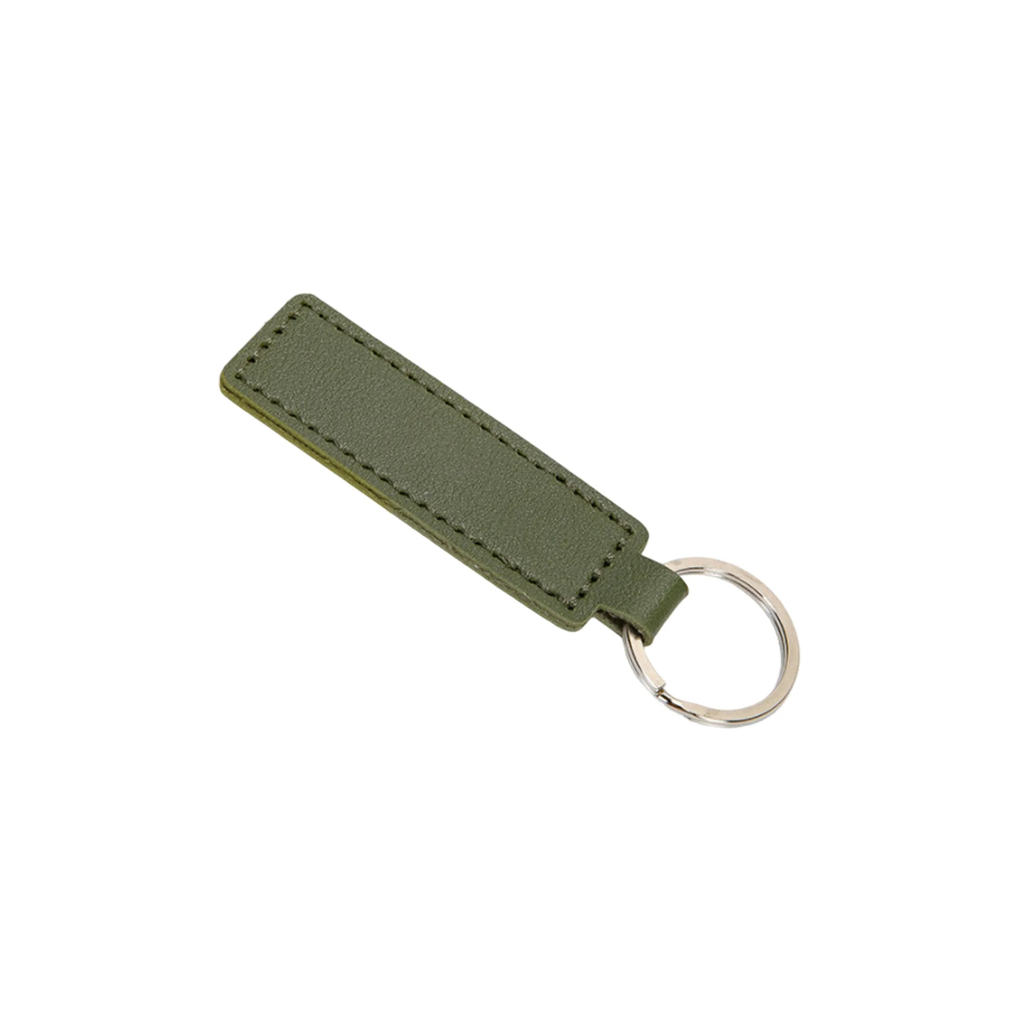 PU Leather Double-Stitched Keychain with Flexible Snap 7