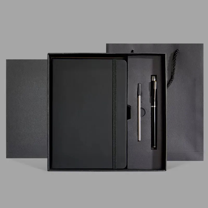 Custom A5 Tie Notebook Business Gift Box Set 3
