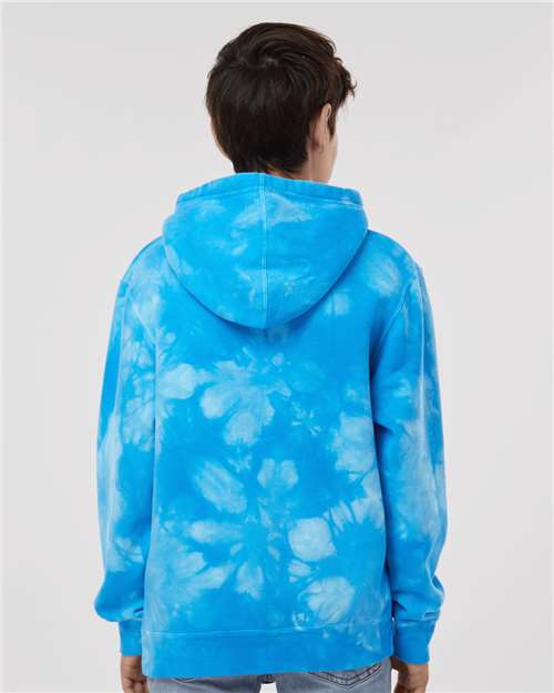 Youth Midweight Tie-Dyed Hooded Sweatshirt - PRM1500TD 46