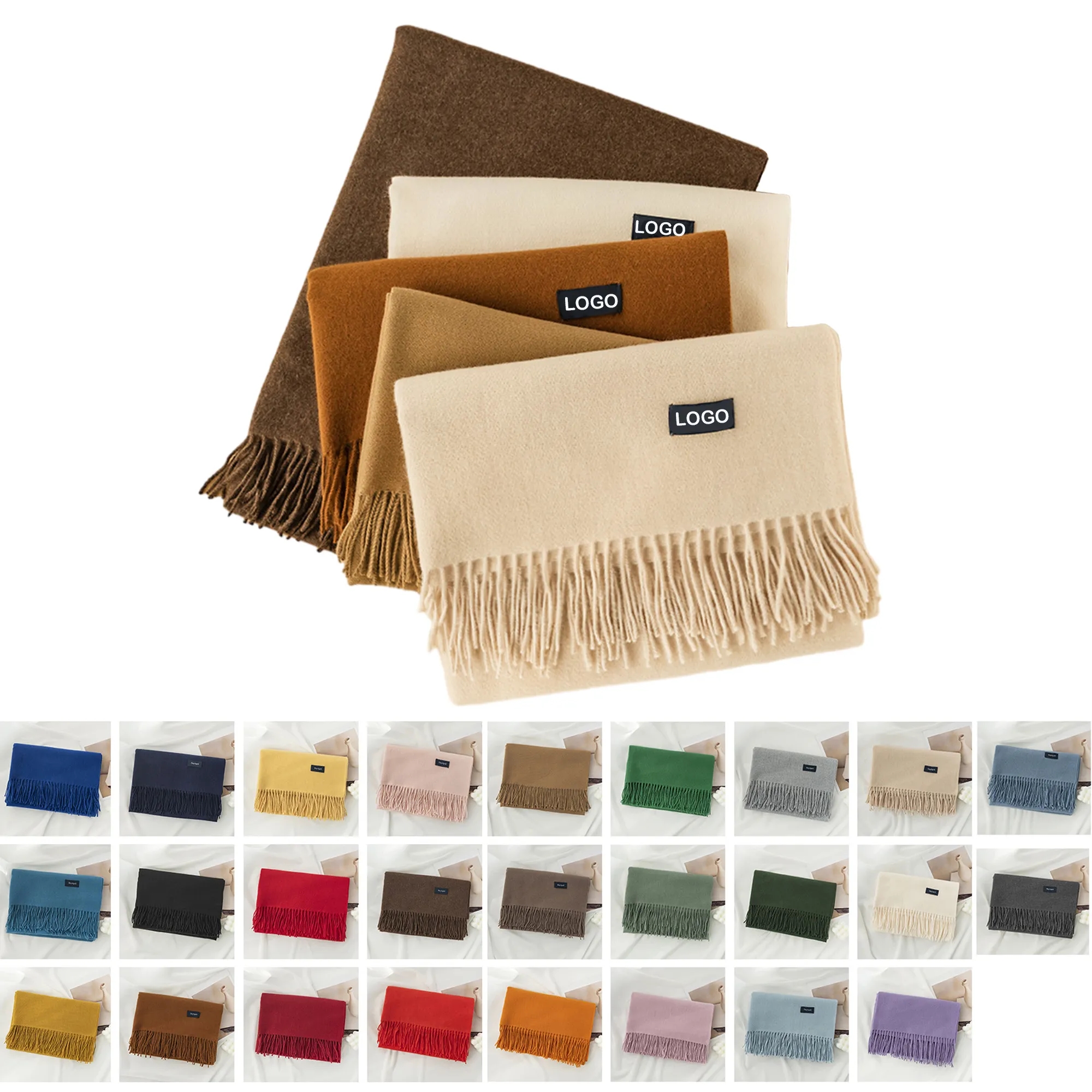 Super Soft Classic Cashmere Feel Winter Scarf Women Pashmi