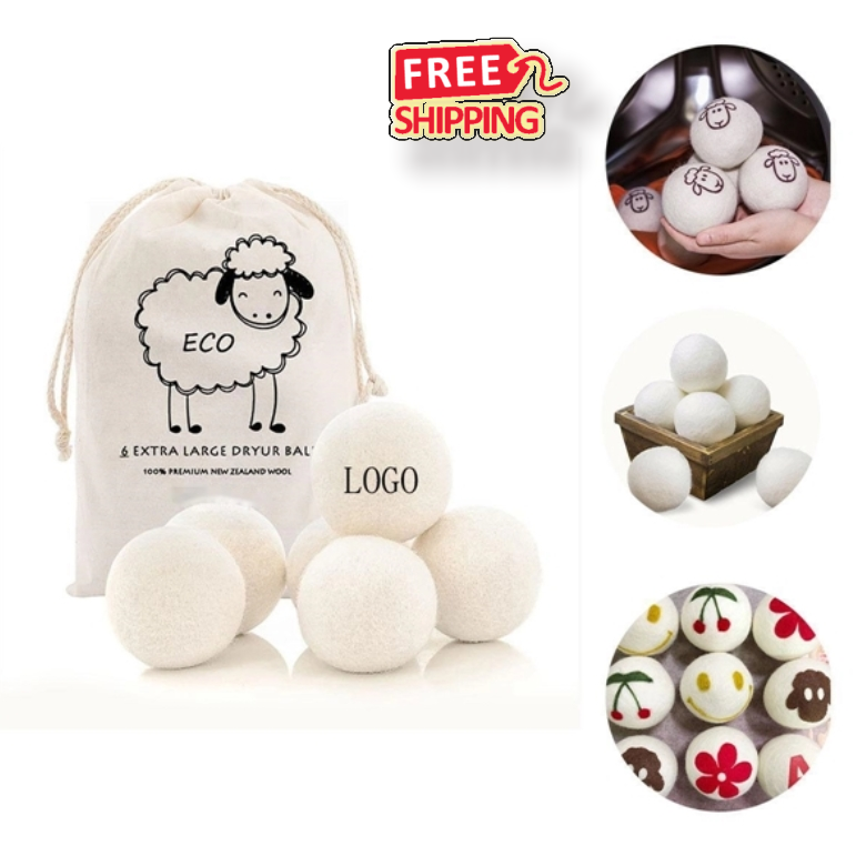 Bulk Organic Wool Dryer Balls Custom Logo Eco Friendly Laundry Solution Wholesale 2