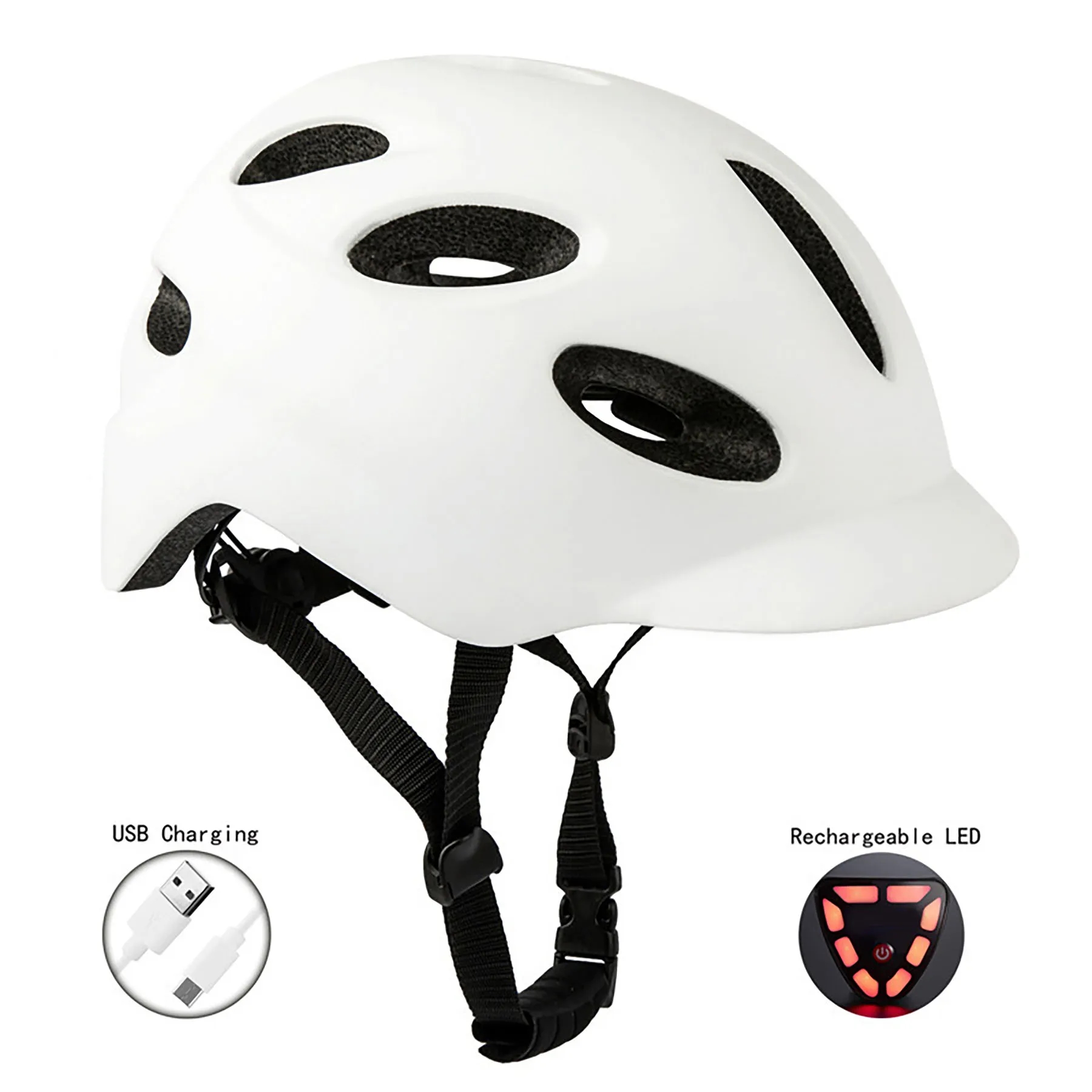 Bicycle Helmet with Rear Light 6