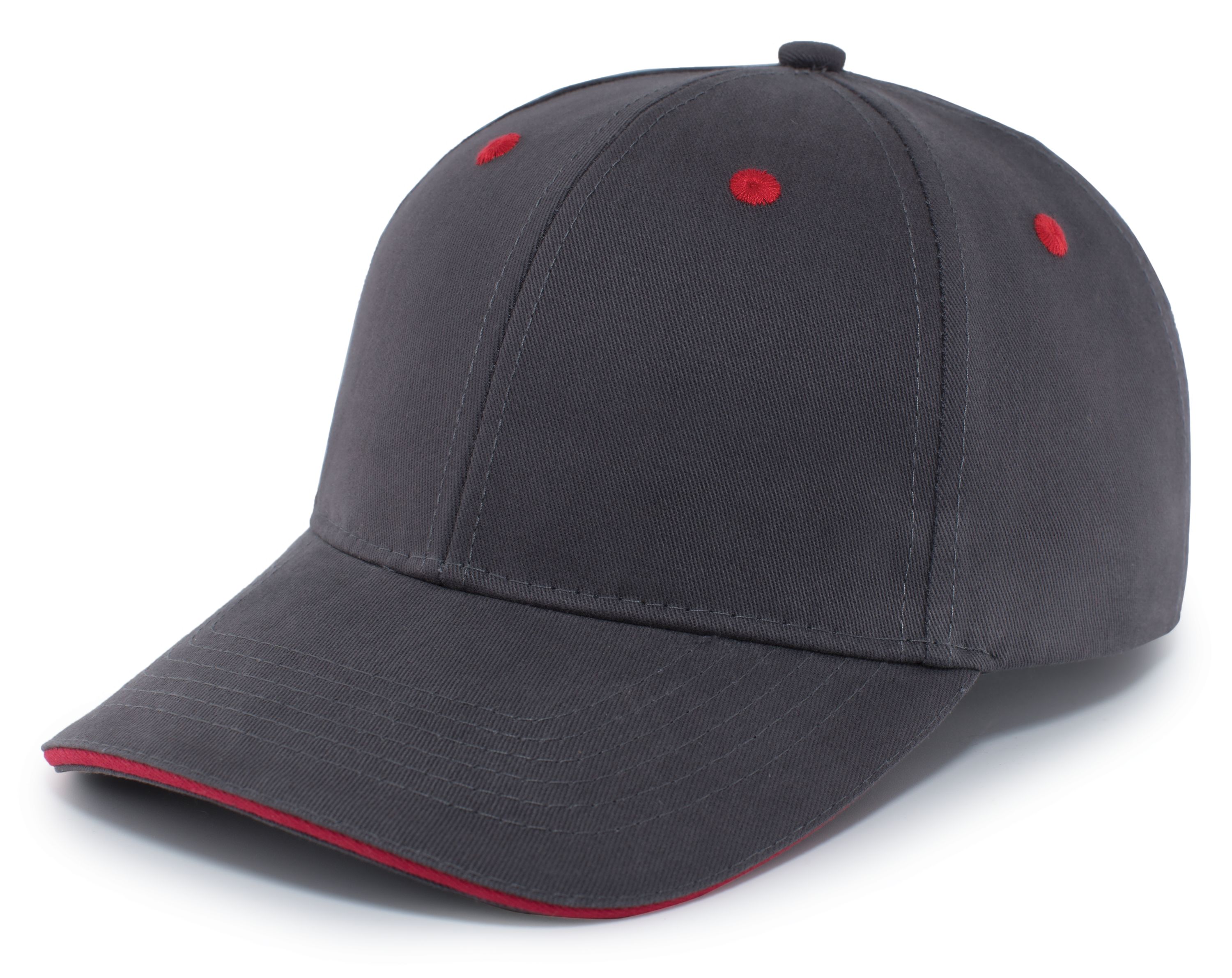 Brushed Twill Cap With Sandwich Bill 12