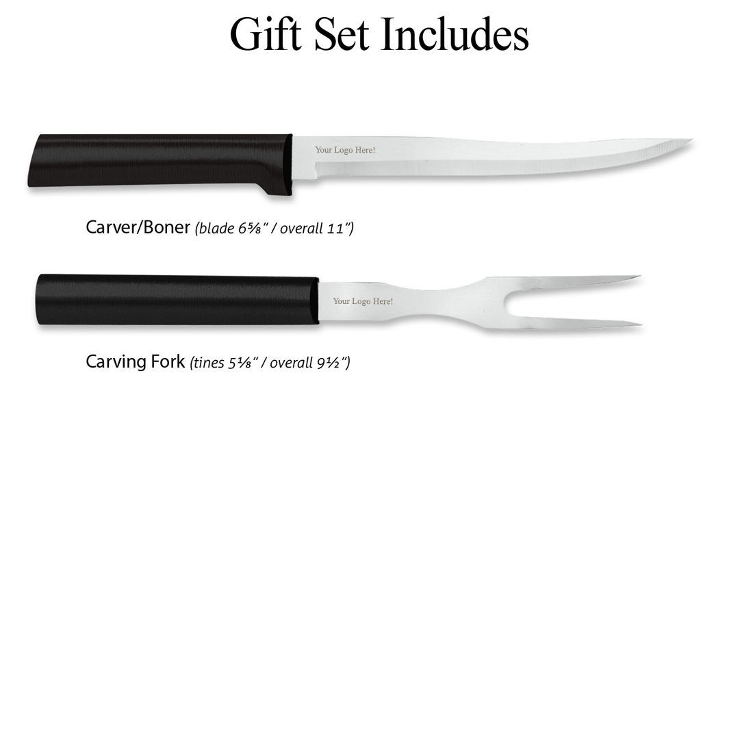 Carving Gift Set w/Black Handle 4