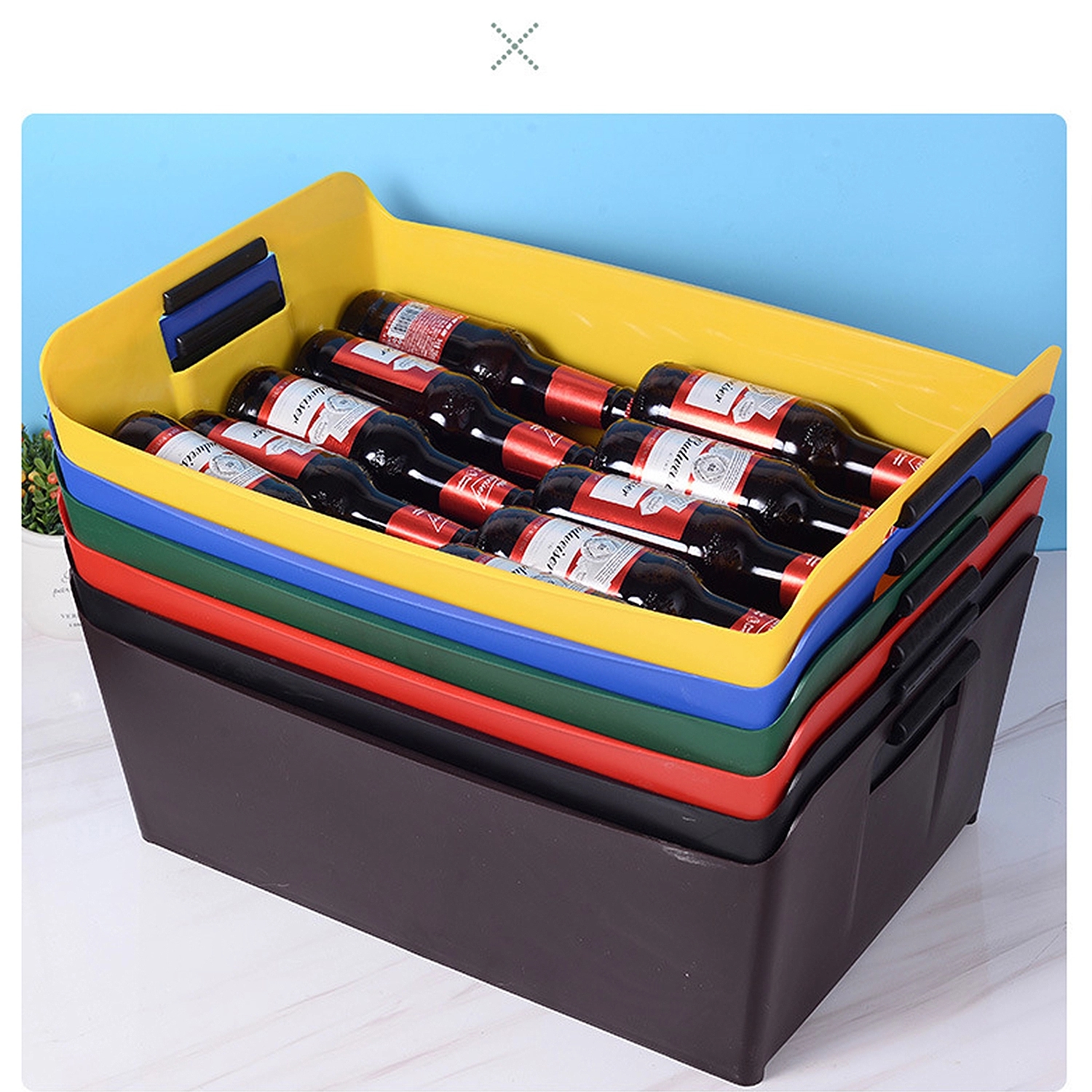 Multicolor Plastic Ice Bucket 1