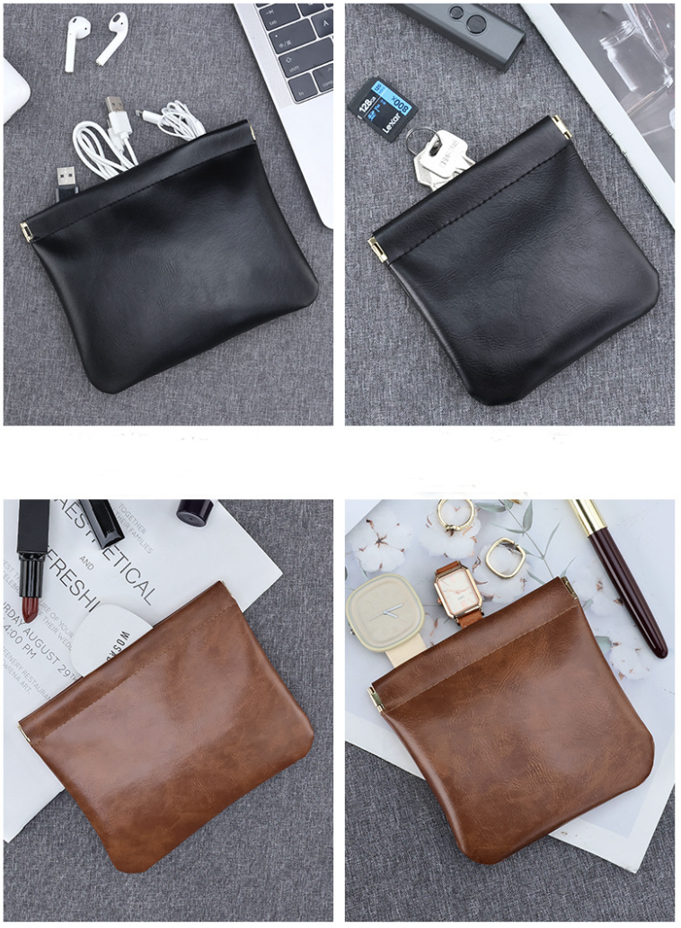Leather Squeeze Coin Purse 6